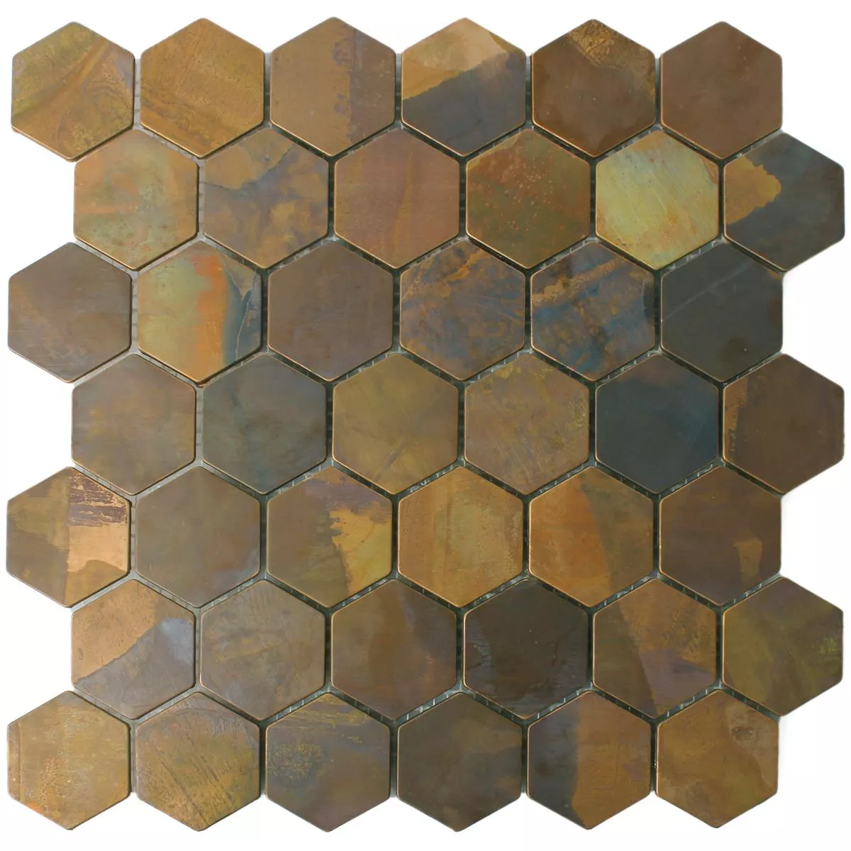 Plăci De Mozaic Cupru Merkur Hexagon Maro 48