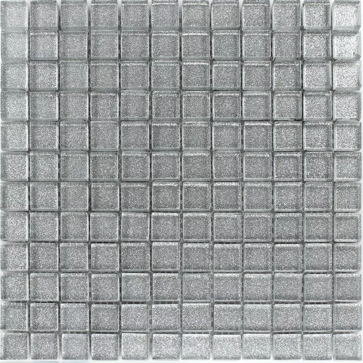 Mozaic De Sticlă Gresie Wichita Argint Sclipici
