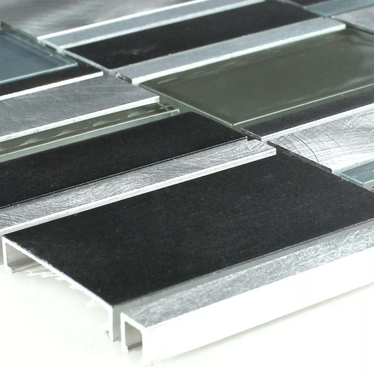 Sticlă Aluminiu Metal Plăci De Mozaic Akören Albastru Mix
