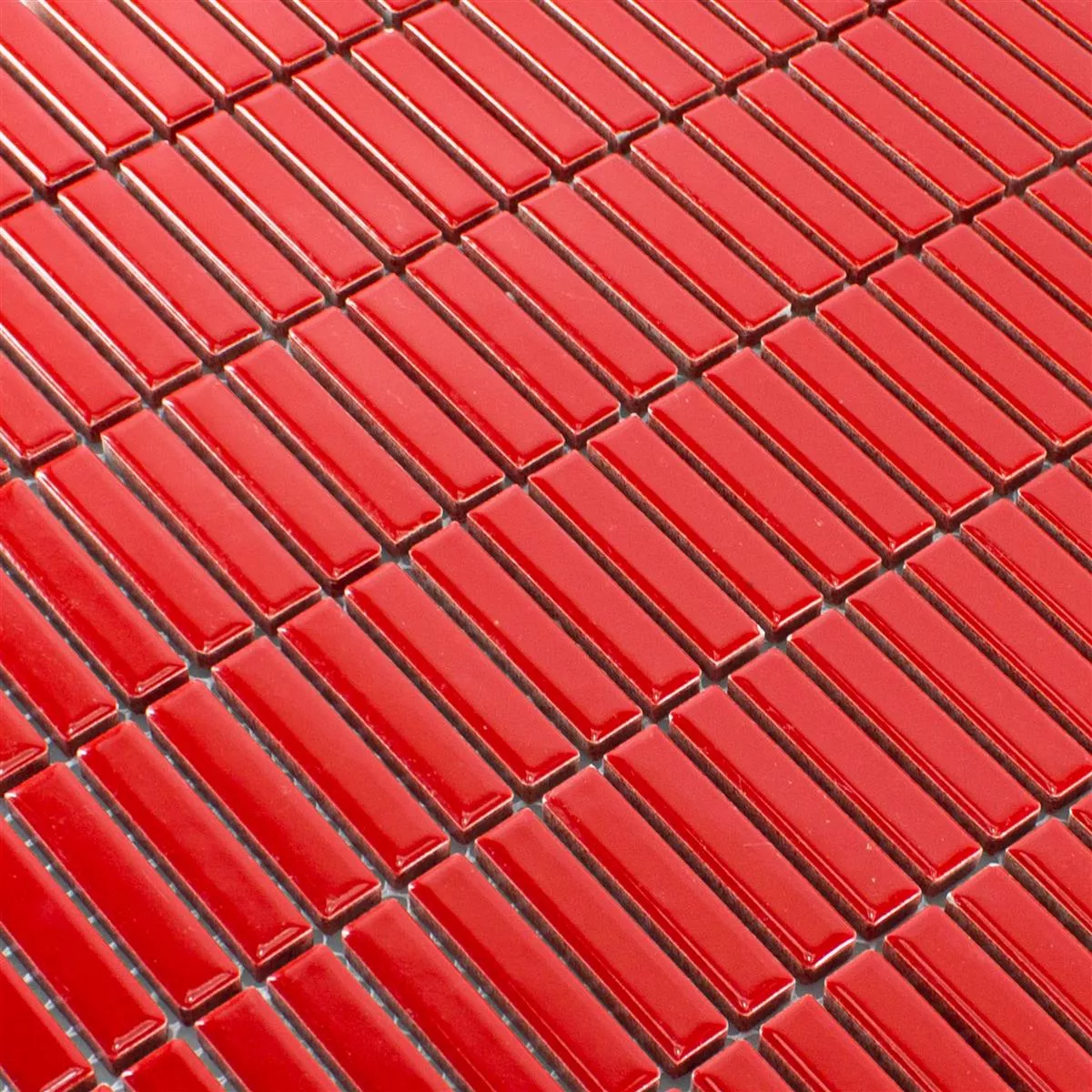 Ceramică Plăci De Mozaic Maytown Roșu Strălucitor