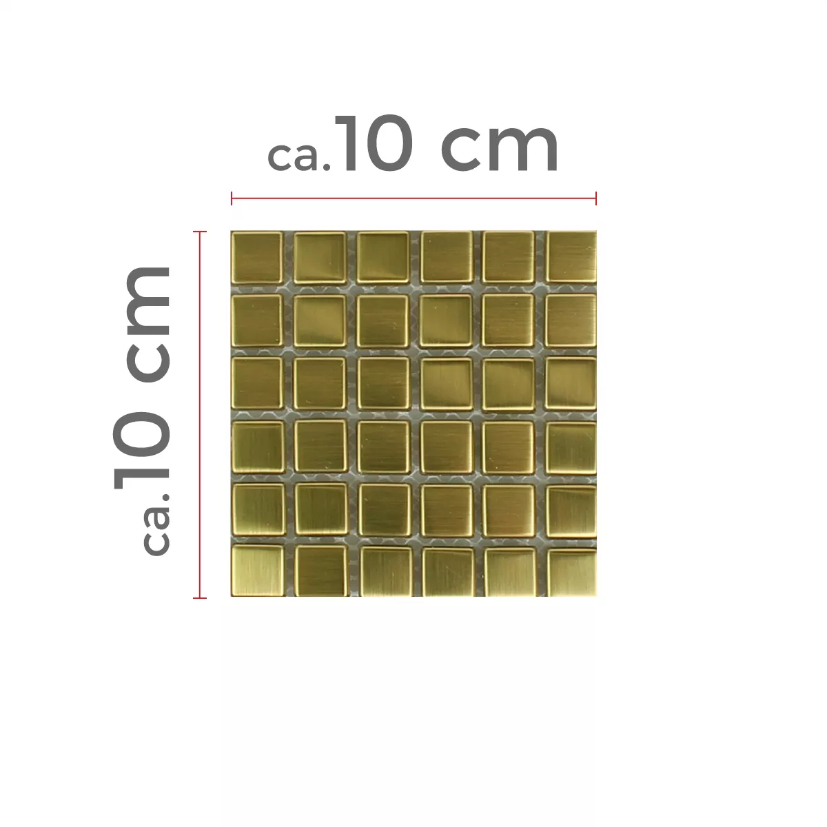 Model din Plăci De Mozaic Oțel Inoxidabil Metal Baikal Aur