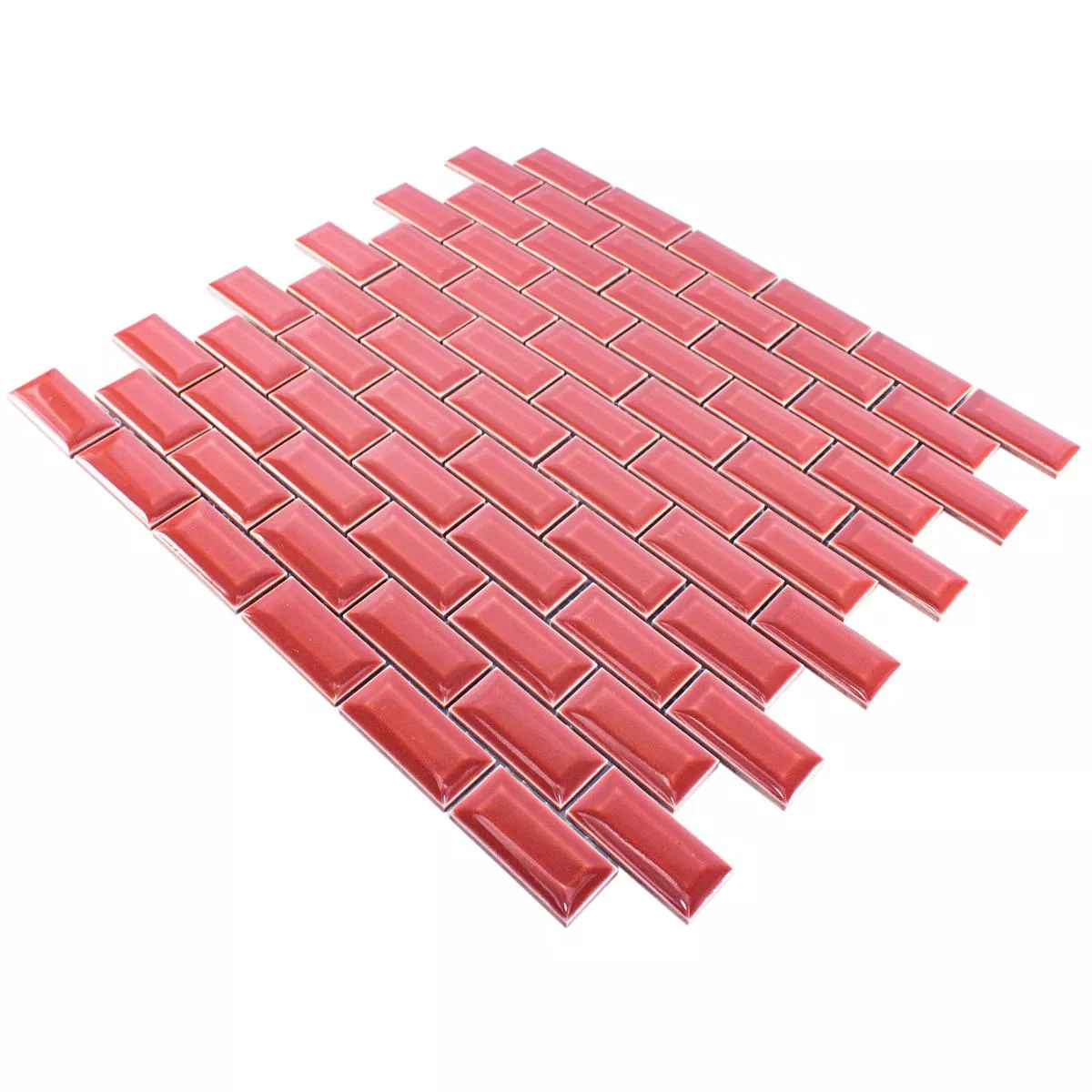 Mozaic Ceramic Gresie Organica Metro Roșu