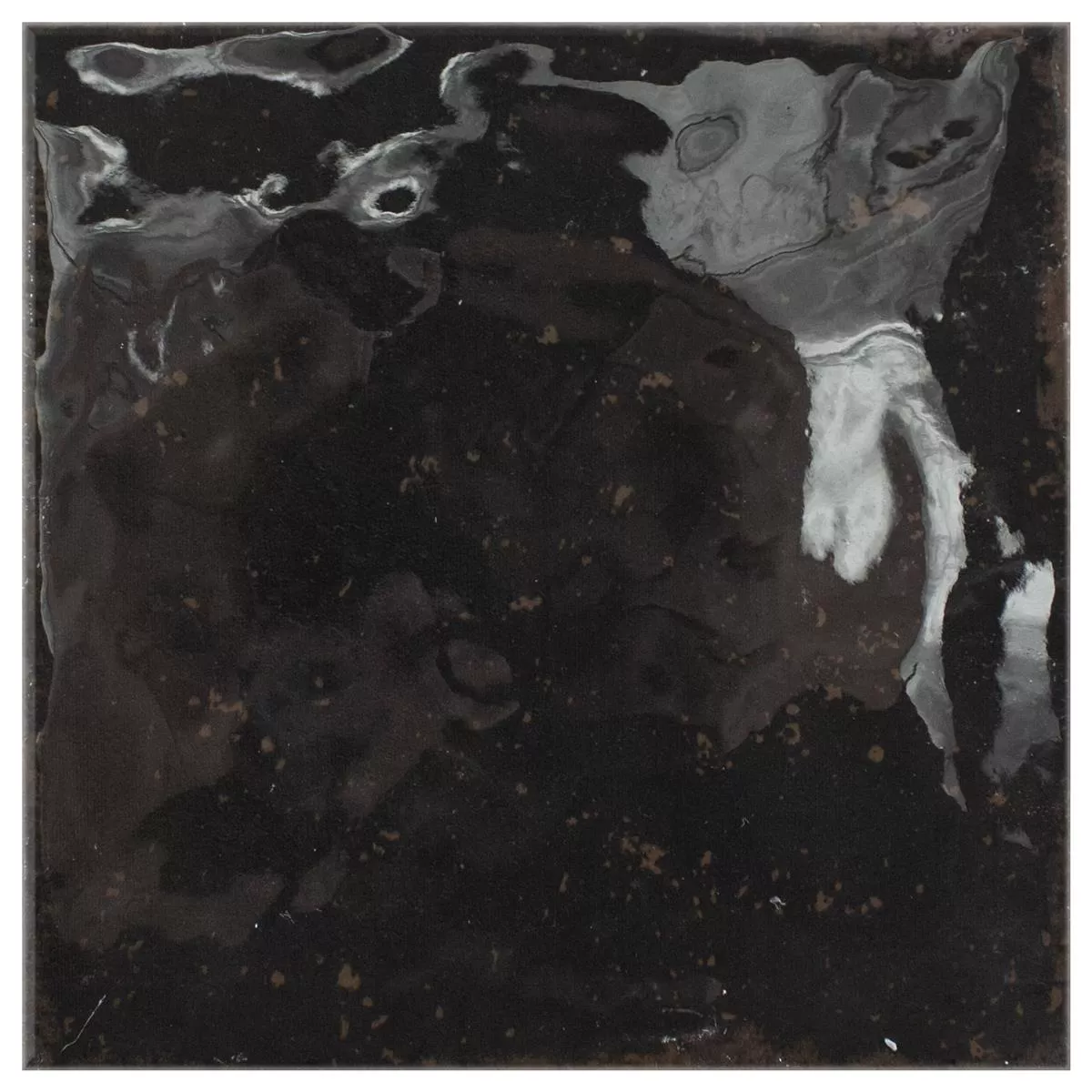 Plăci Ceramice Pentru Pereti Kiowa Strălucitor Antracit Ondulat 15x15cm Plăci Ceramice Pentru Pereti Kiowa Strălucitor Antracit Ondulat 15x15cm