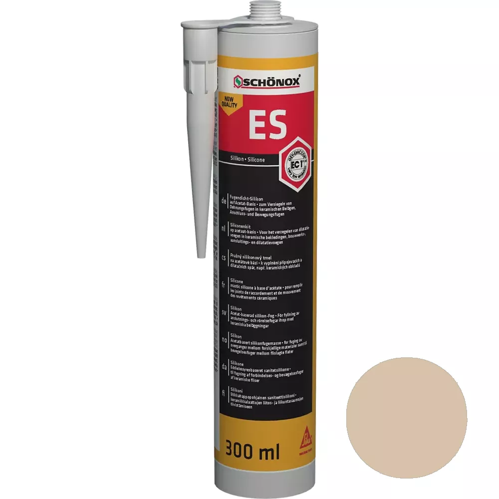 Sigilant siliconic pentru rosturi Schönox ES Jurabeige (300 ml)