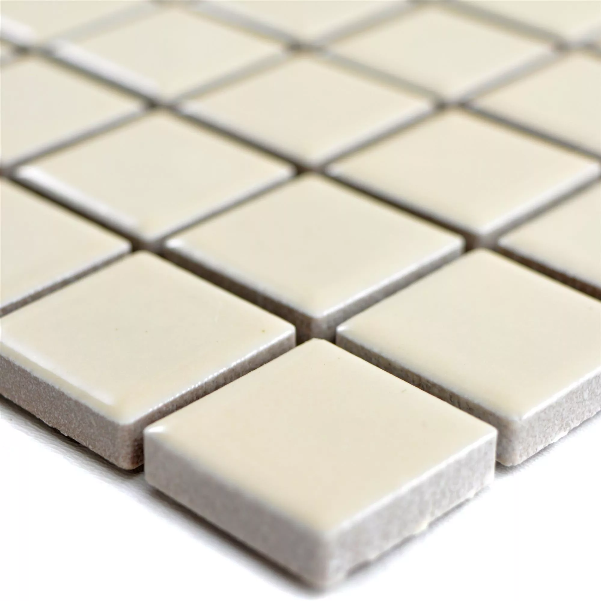 Ceramică Plăci De Mozaic Adrian Bej Înghețată Pătrat 23 Ceramică Plăci De Mozaic Adrian Bej Înghețată Pătrat 23