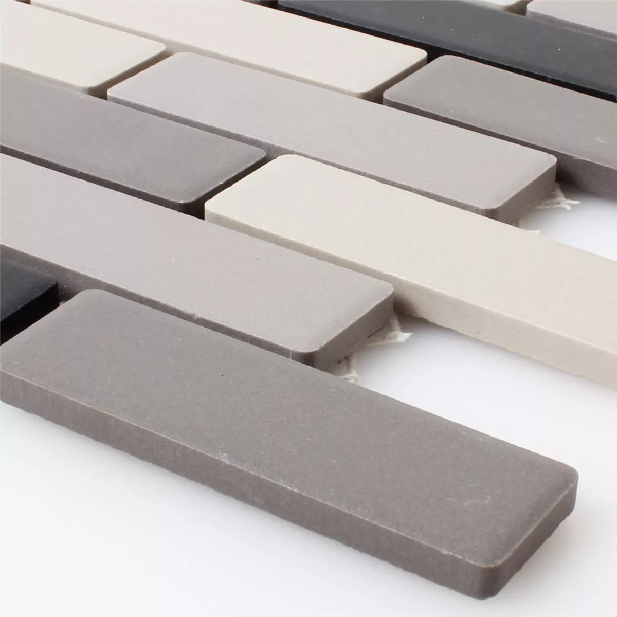 Plăci De Mozaic Ceramică Bej Gri Neglazuit Plăci De Mozaic Ceramică Bej Gri Neglazuit