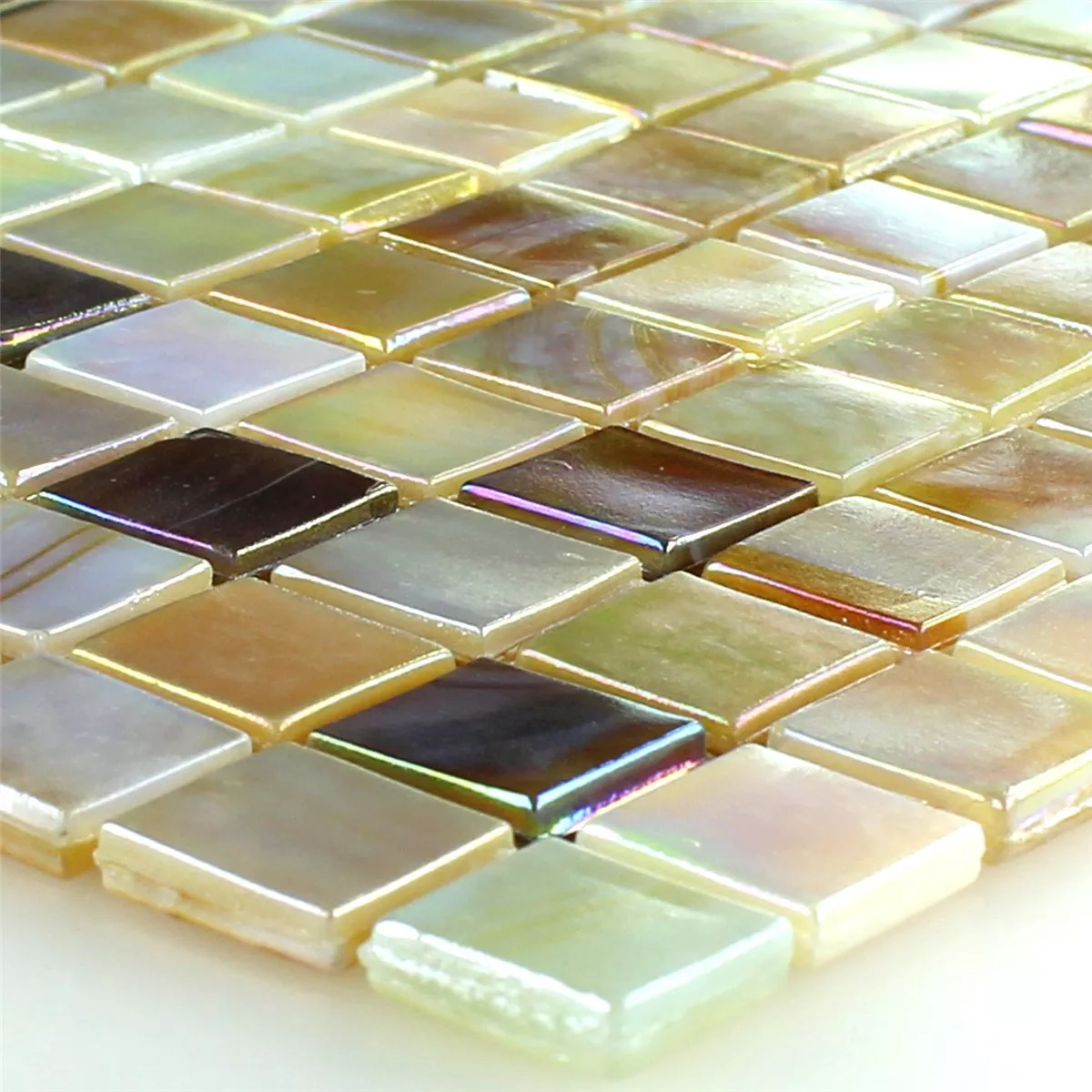 Mozaic De Sticlă Gresie Efect Sidef Culoarea Nisipului