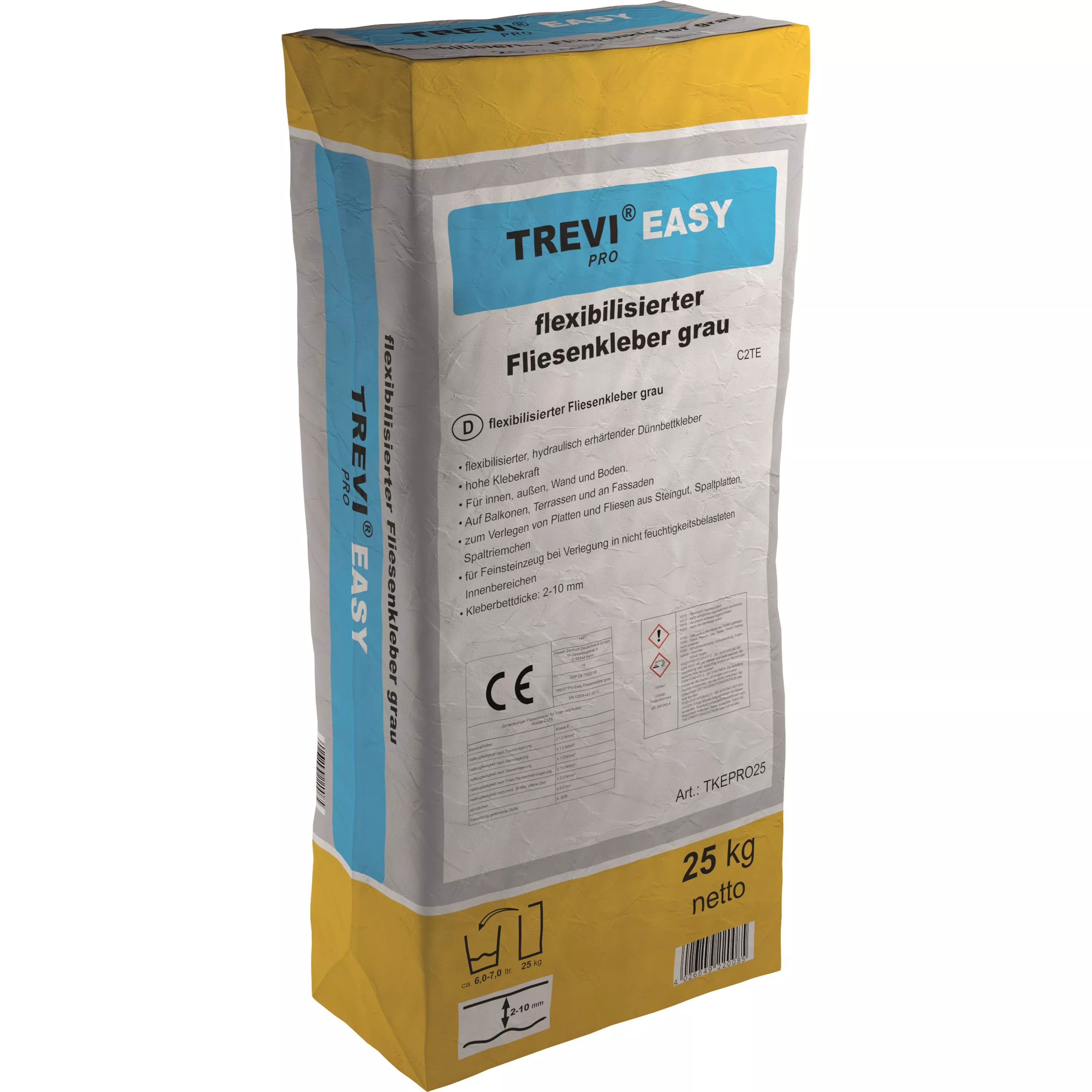 Pro Easy Adeziv pentru faianță pentru Faianta & Gresie Portelanata (25KG) Pro Easy Adeziv pentru faianță pentru Faianta & Gresie Portelanata (25KG)