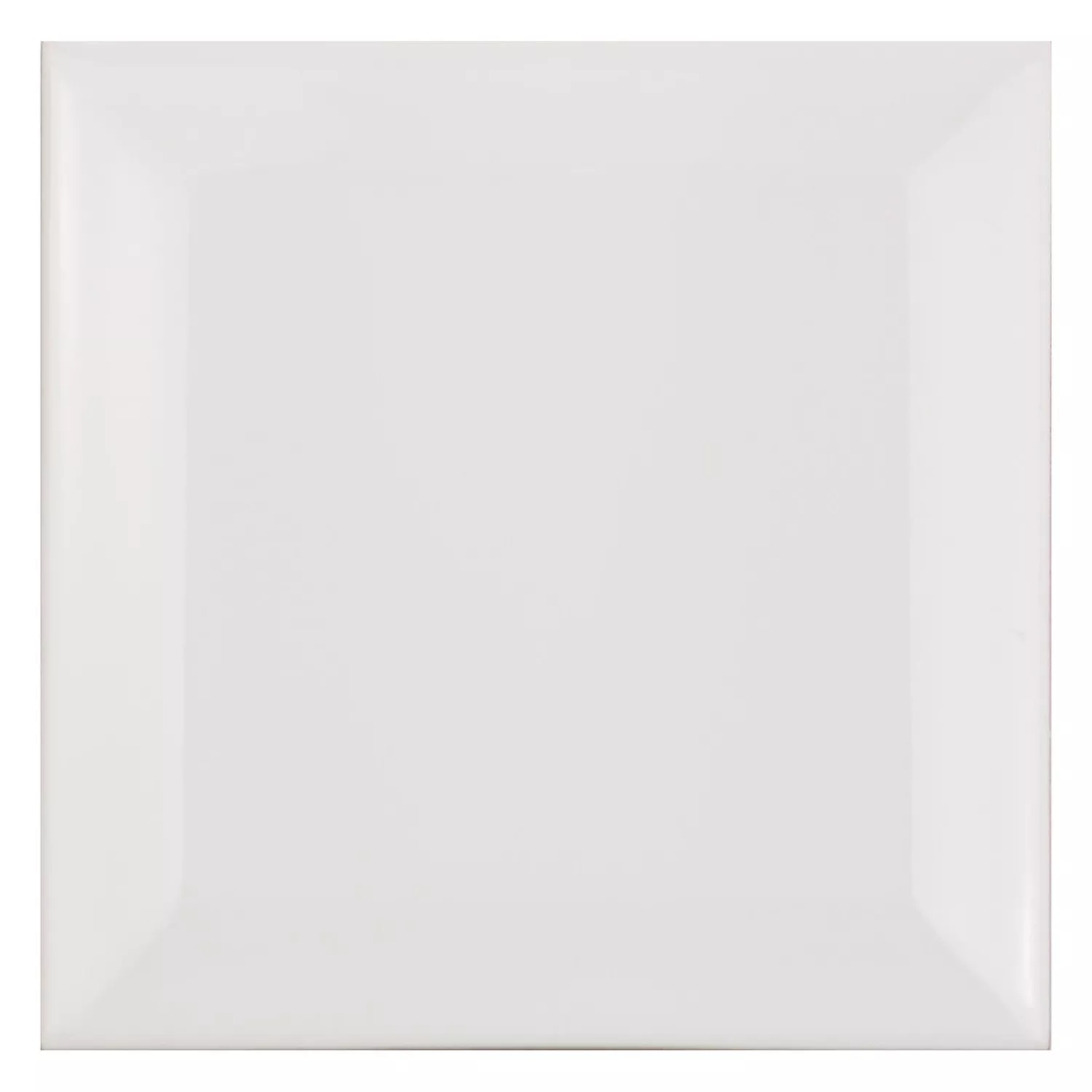 Tigla de metrou Alb Înghețată 10x10 cm Fațetă Catarina Blanco