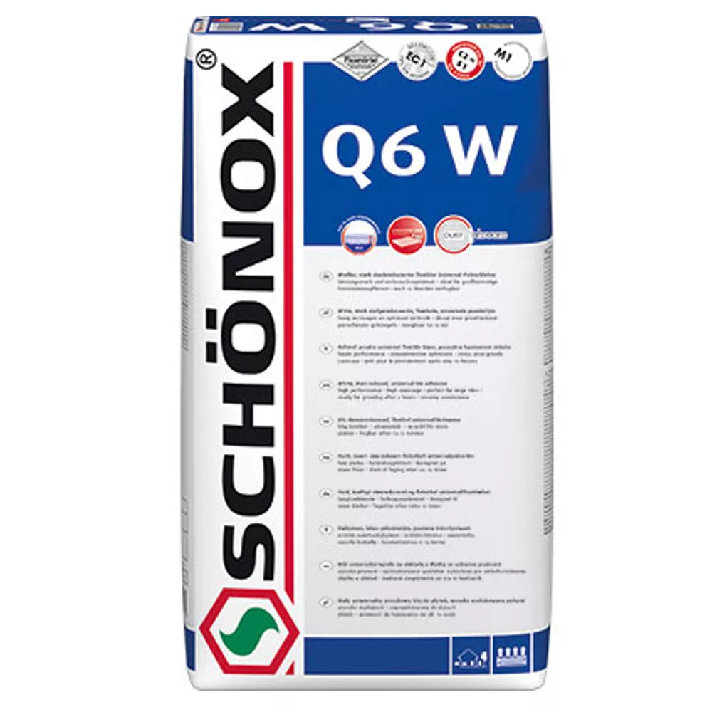 Adeziv pentru faianță Schönox Q6 W (perete și podea) adeziv universal (25 kg) (alb)