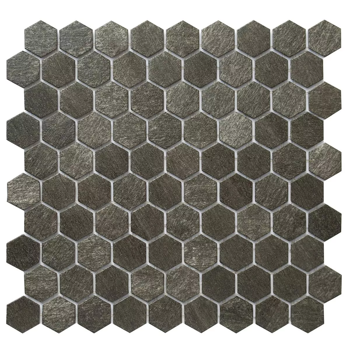 Mozaic De Sticlă Gresie Trend-Vi Hexagonal 2124 Gri Inchis