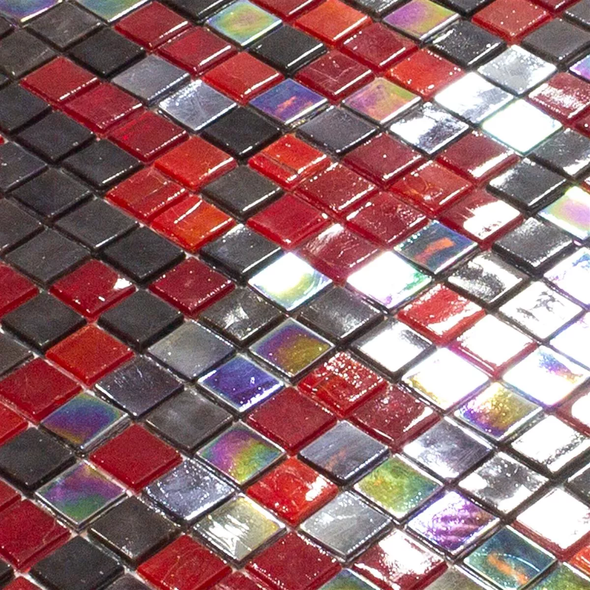 Mozaic De Sticlă Gresie Salsa Roșu Negru
