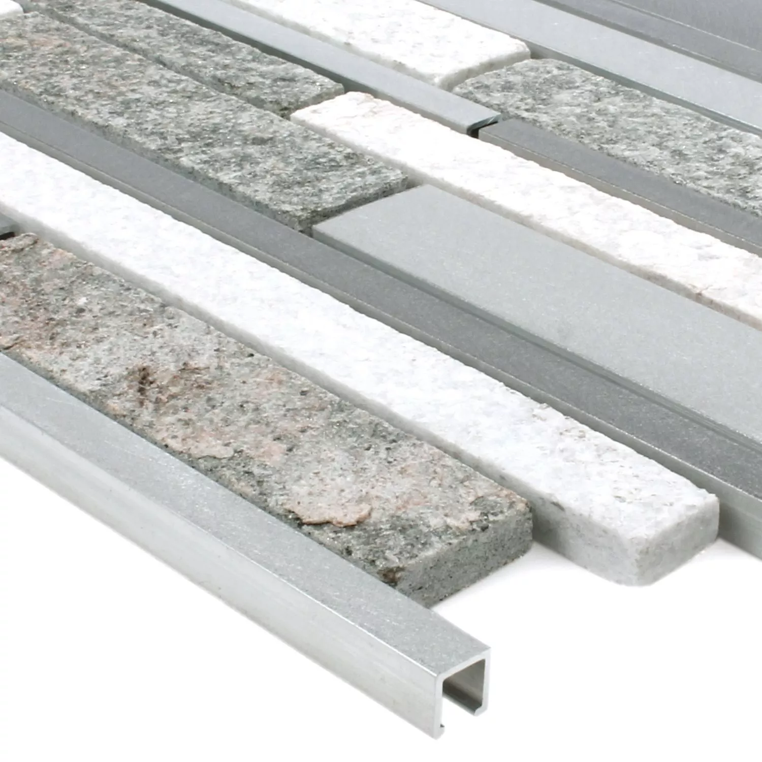 Plăci De Mozaic Wolga Cuarțit Aluminiu Mix Plăci De Mozaic Wolga Cuarțit Aluminiu Mix
