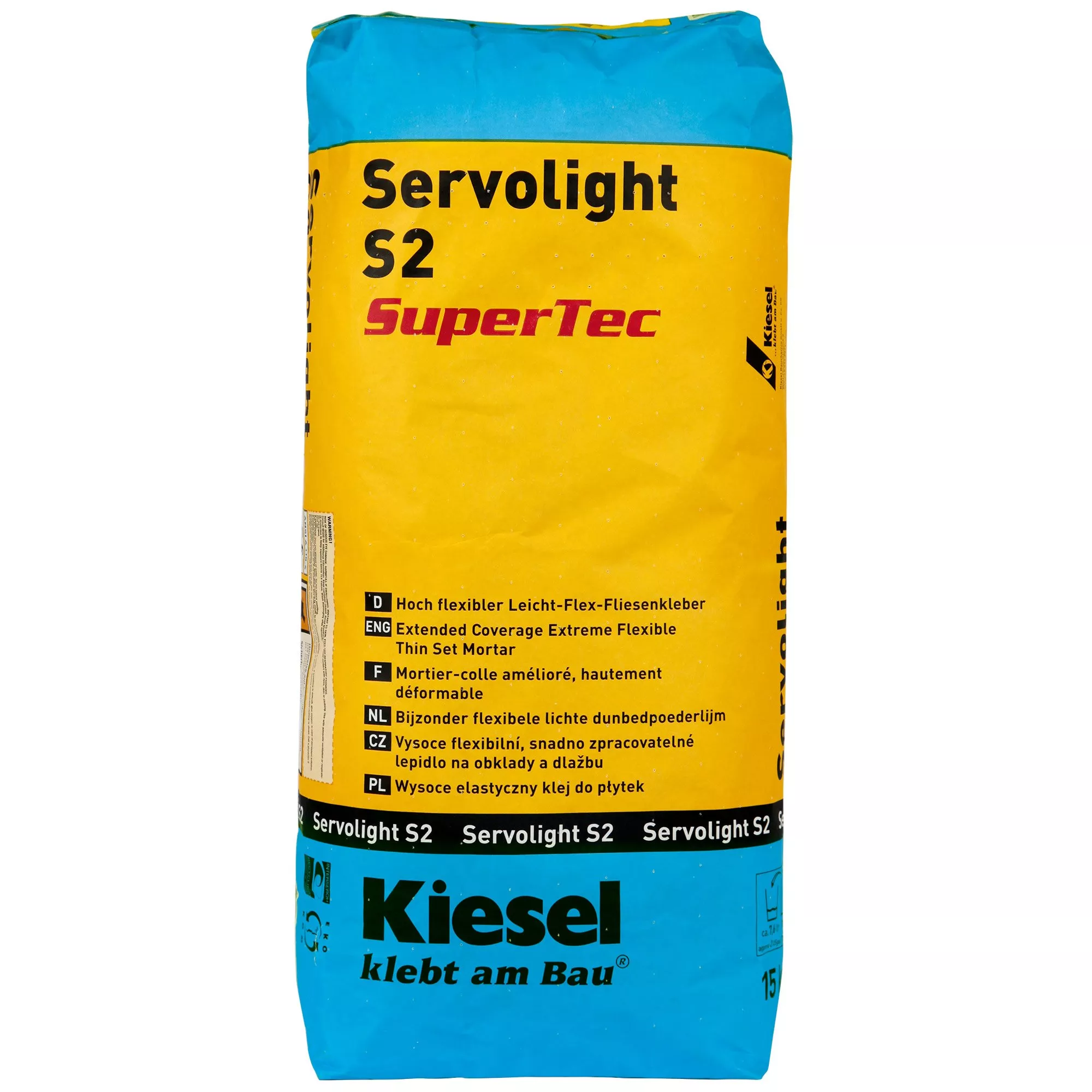 Kiesel Servolight S2 SuperTec - Adeziv ușor flexibil pentru plăci (15 kg) Kiesel Servolight S2 SuperTec - Adeziv ușor flexibil pentru plăci (15 kg)