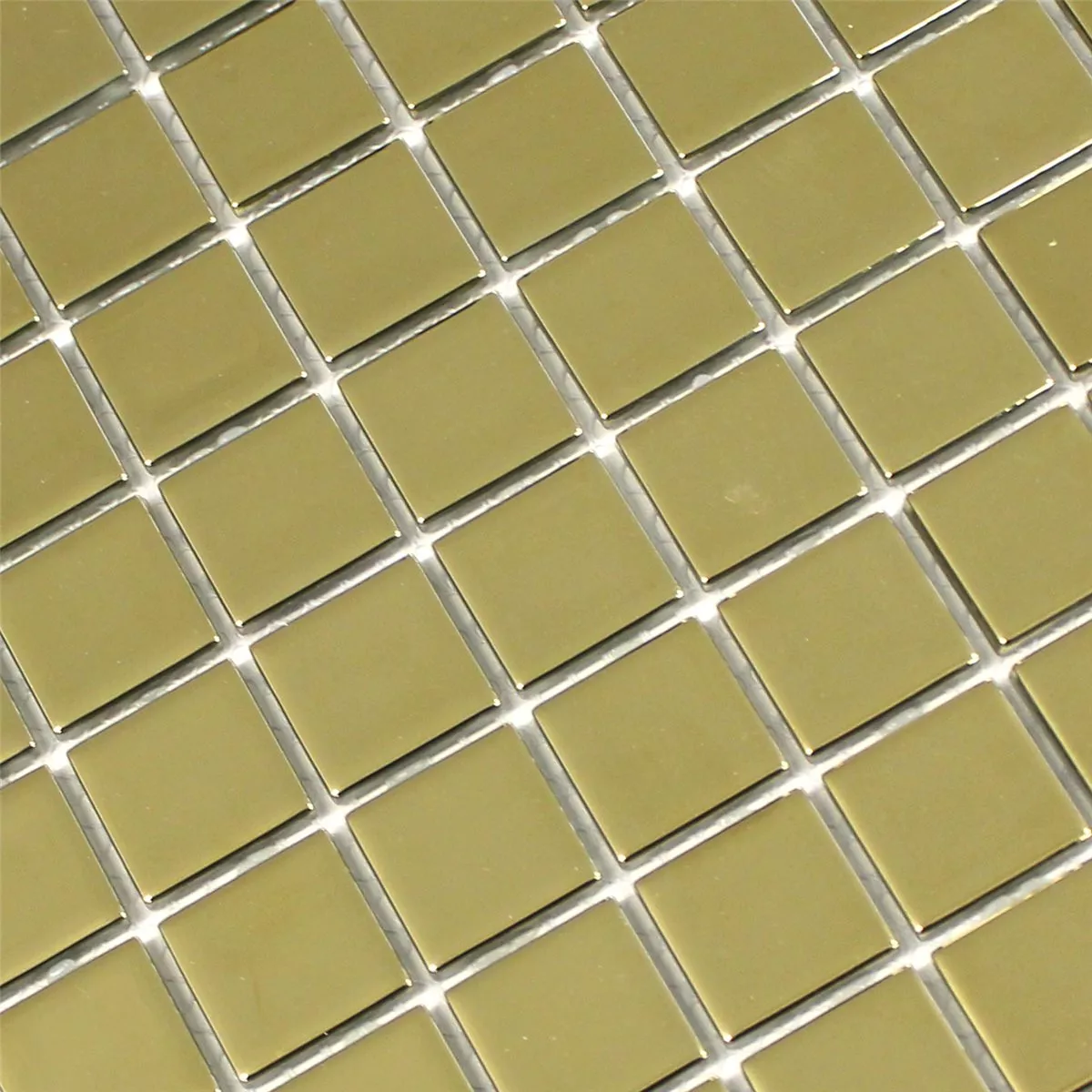 Mozaic De Sticlă Gresie Aur Uni 25x25x4mm