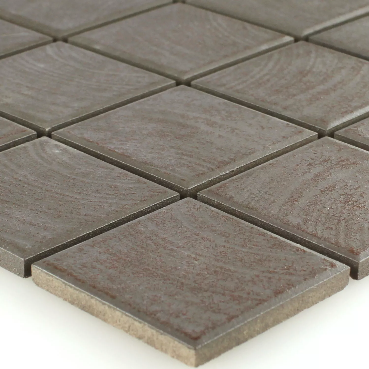 Plăci De Mozaic Ceramică Rezistență La Alunecare Maro Structurat Plăci De Mozaic Ceramică Rezistență La Alunecare Maro Structurat