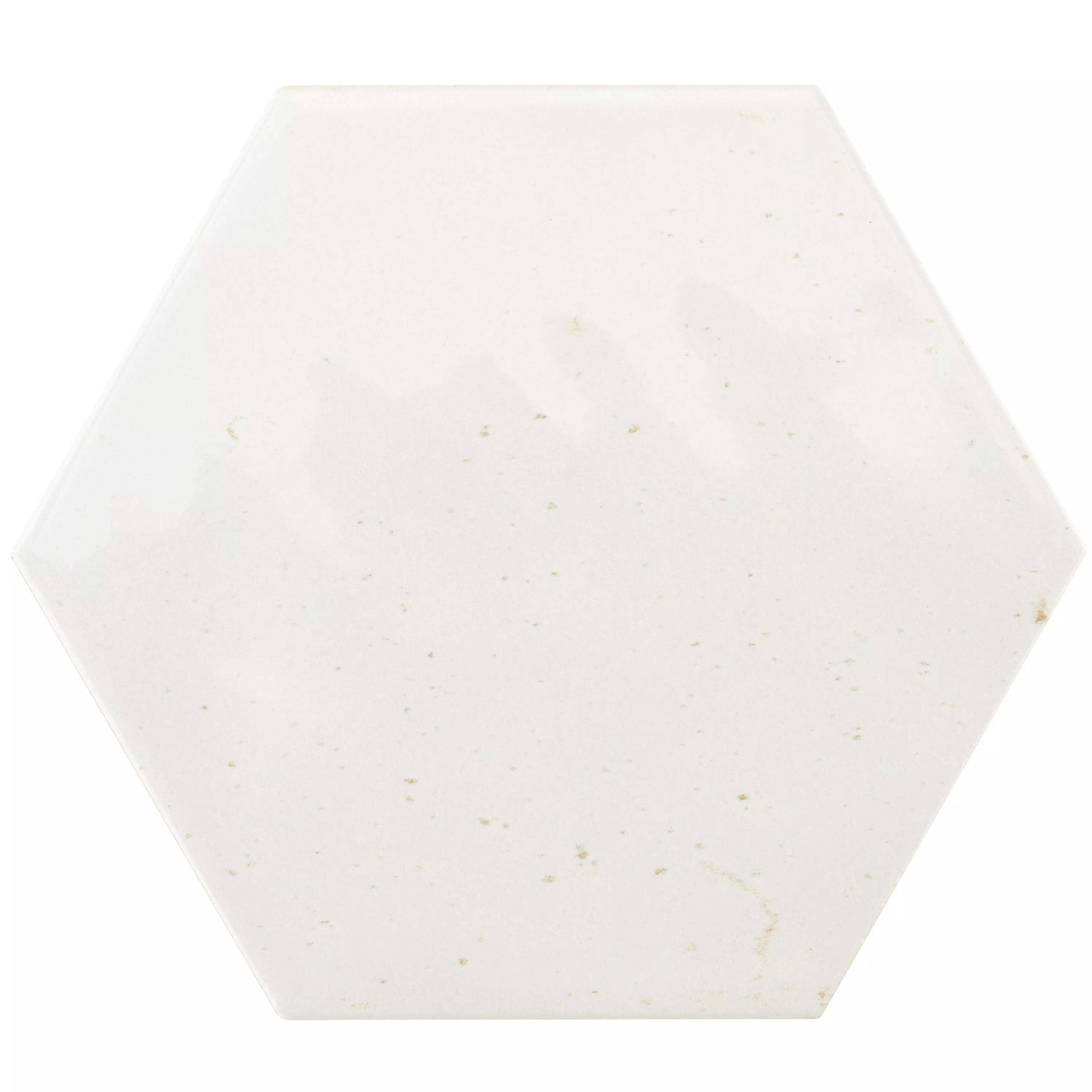 Plăci Ceramice Pentru Pereti Arosa Strălucitor Ondulat Hexagon Alb 17,3x15cm