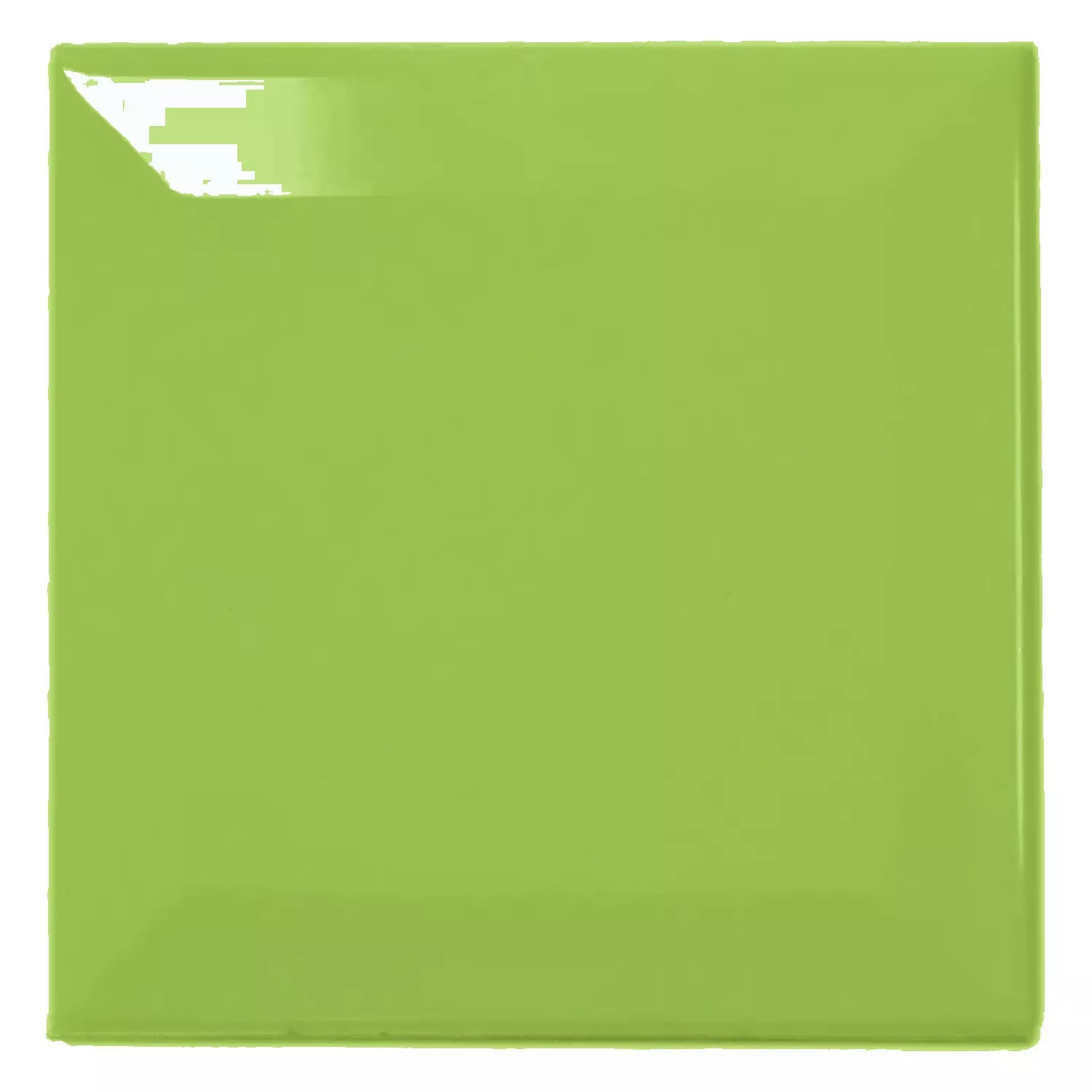Tigla de metrou Verde Strălucitor 10x10 cm Fațetă Catarina Oasis