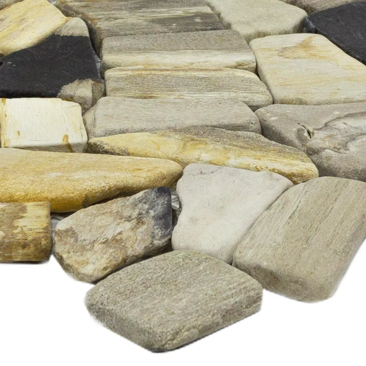 Plăci De Mozaic Fractură De Marmură Antic Oak