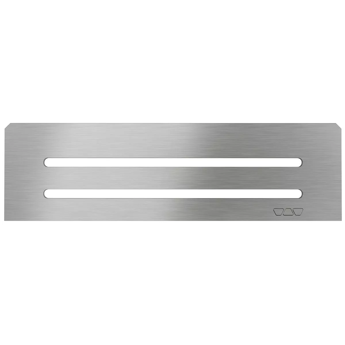 Raft de perete nișă Schlüter dreptunghiular 30x8.7cm Wave argintiu