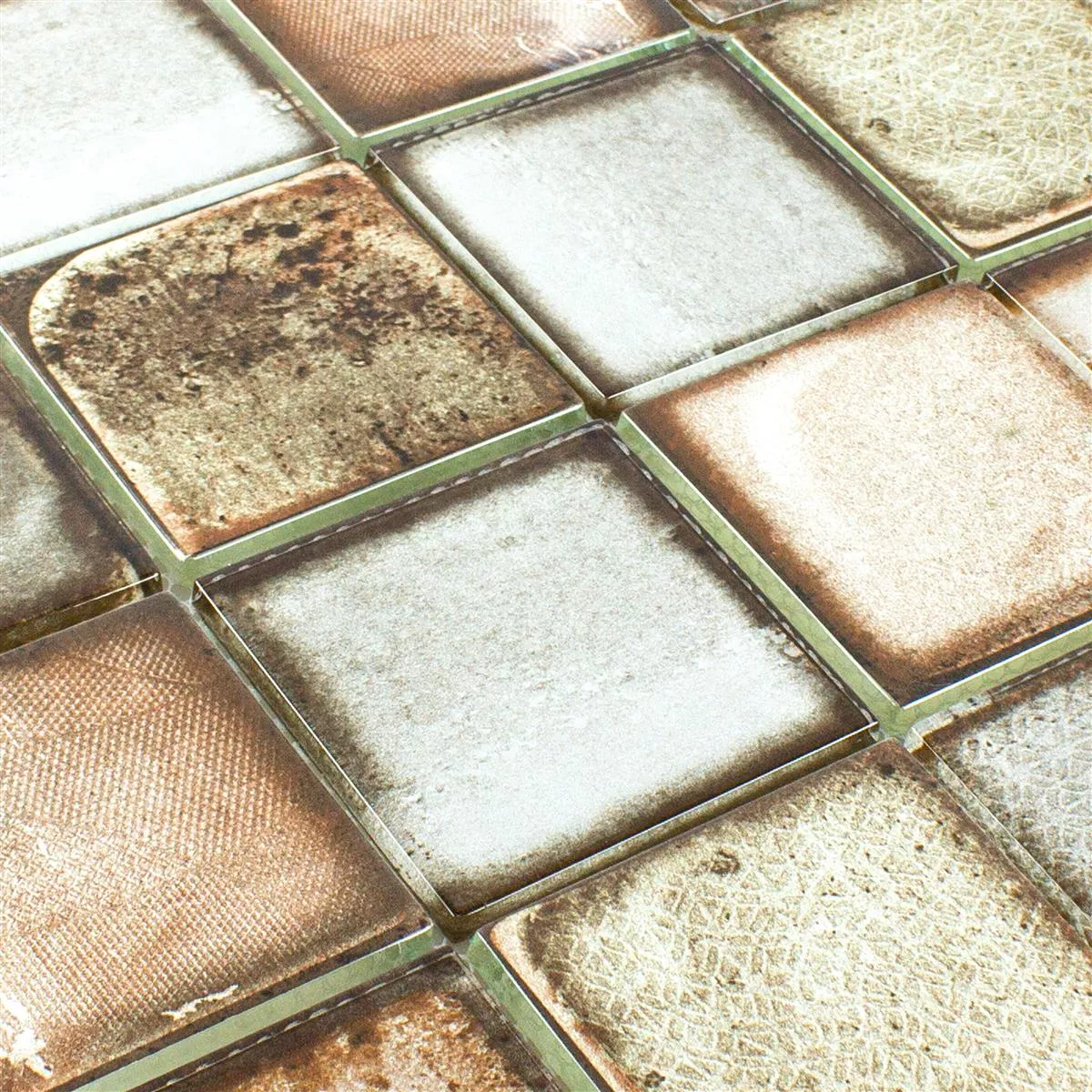 Mozaic De Sticlă Gresie Aspect de Ciment Granada Bej