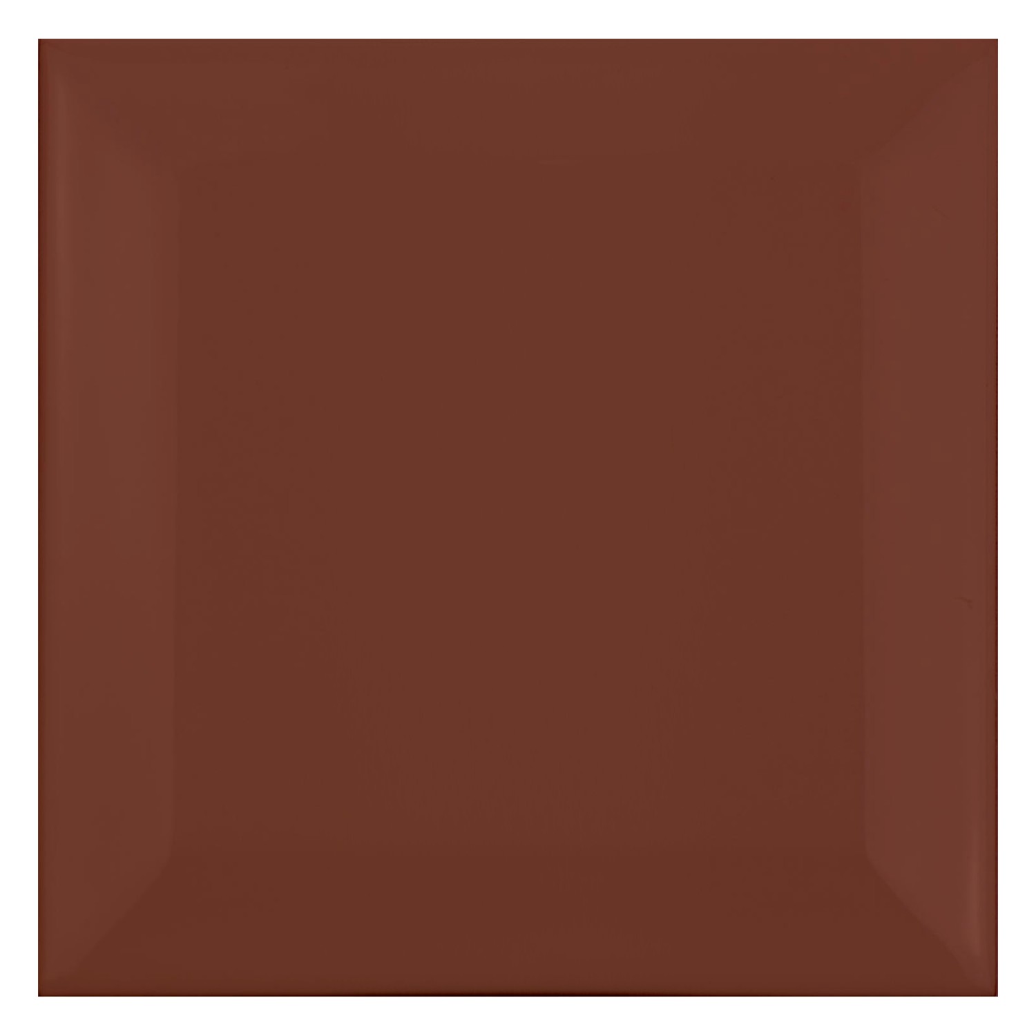Tigla de metrou Maro Înghețată 10x10 cm Fațetă Catarina Marron
