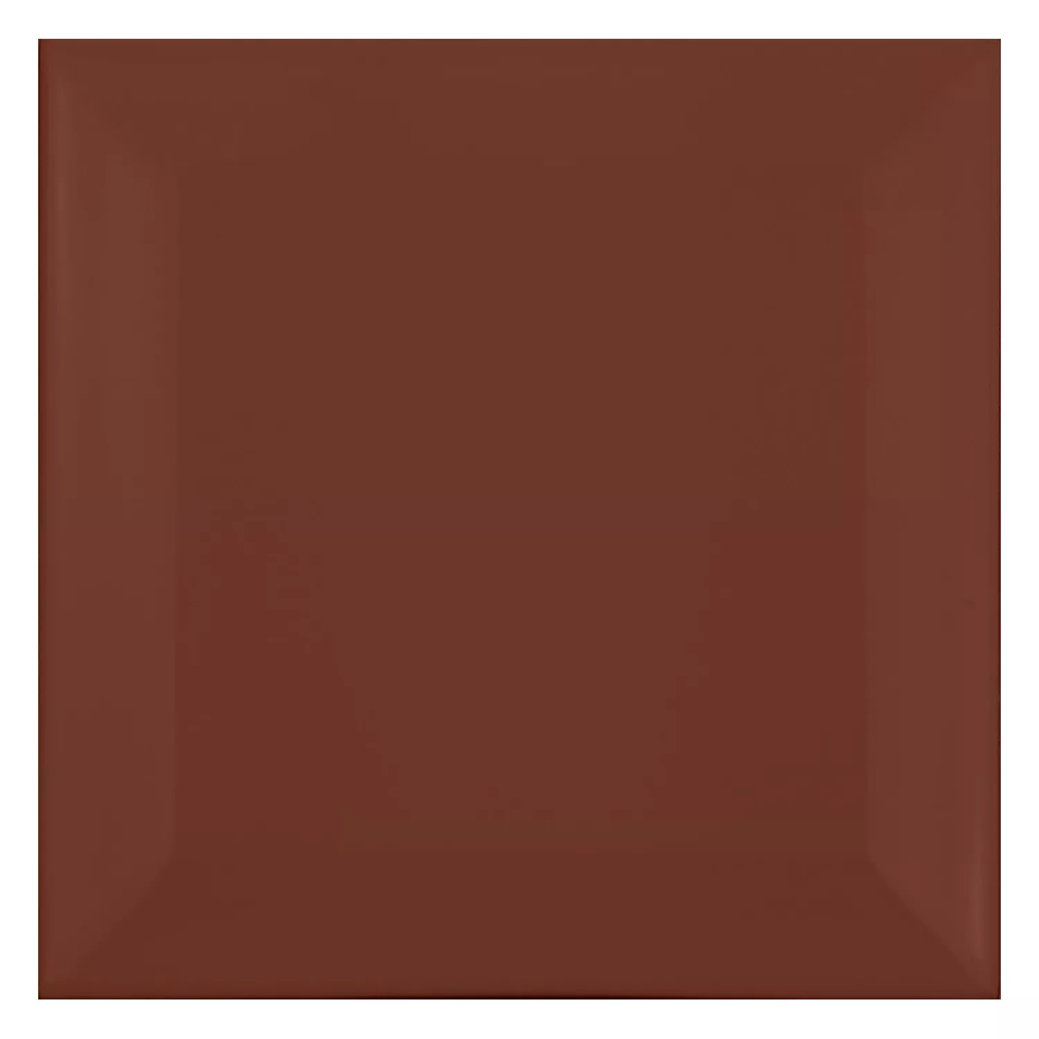 Tigla de metrou Maro Înghețată 10x10 cm Fațetă Catarina Marron