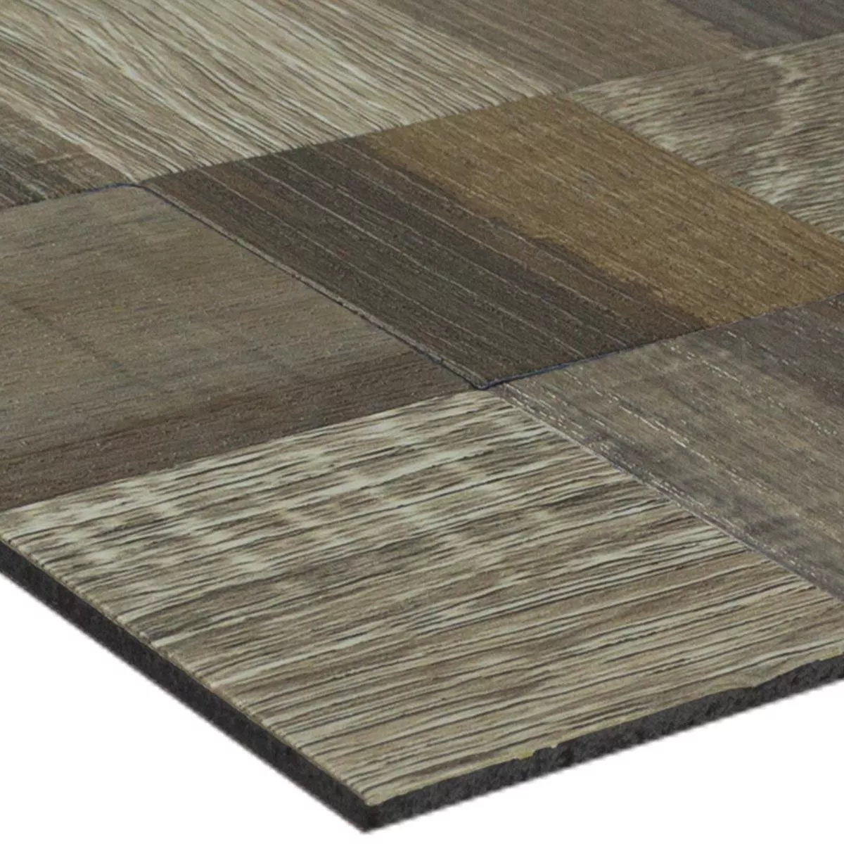 Metal Tiglă De Mozaic Autoadeziv Aspect De Lemn Skypia Maro Bej