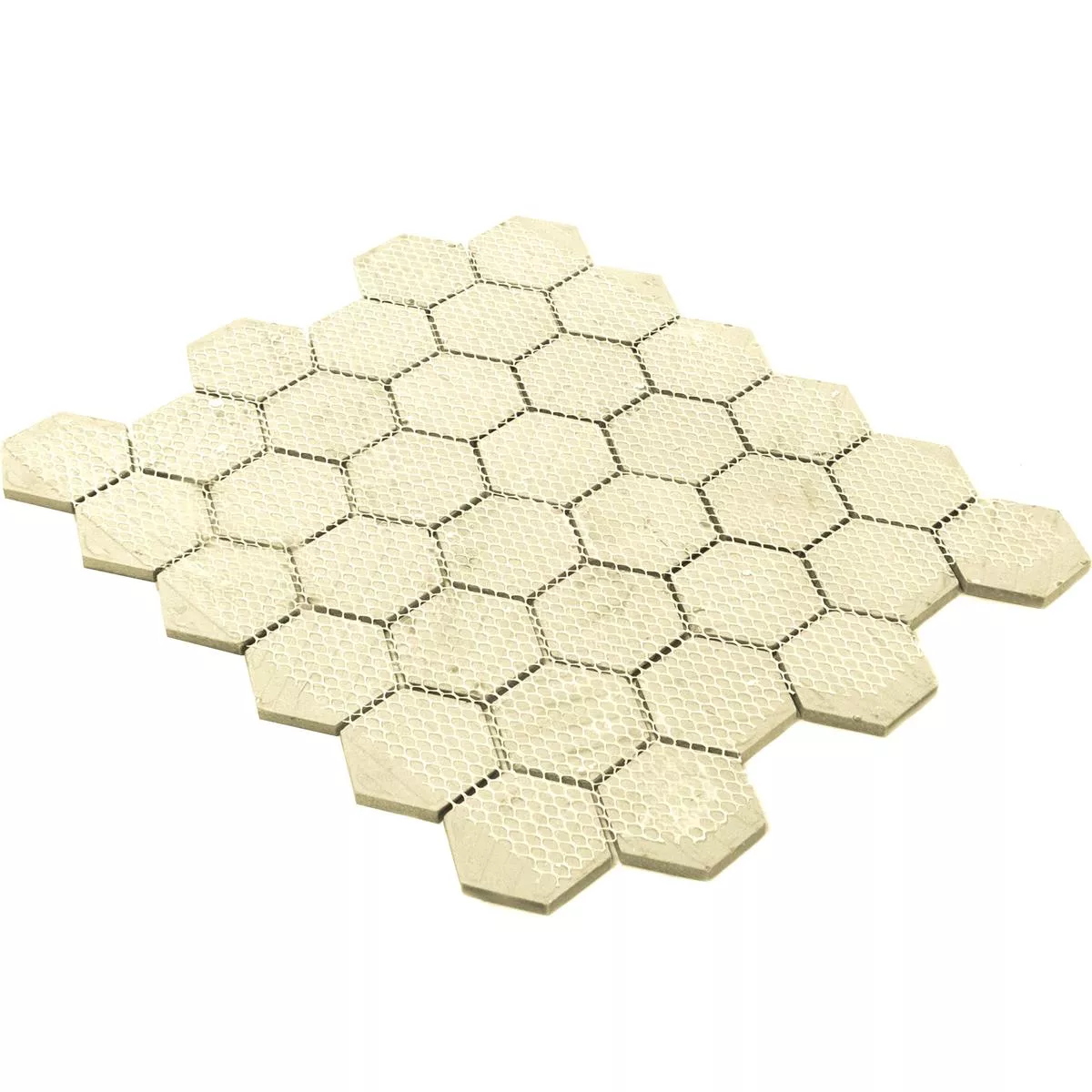 Ceramică Plăci De Mozaic Eldertown Hexagon Alb