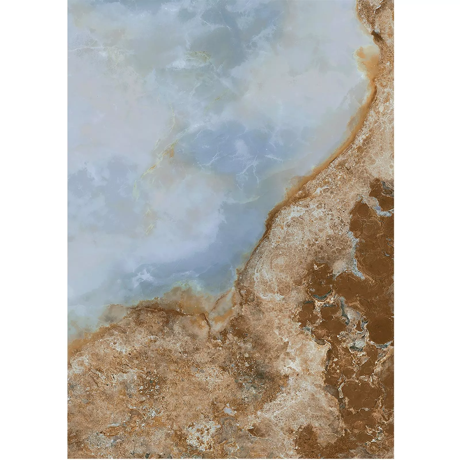 Gresie Naftalin Lustruit Maro Albastru 60x120cm