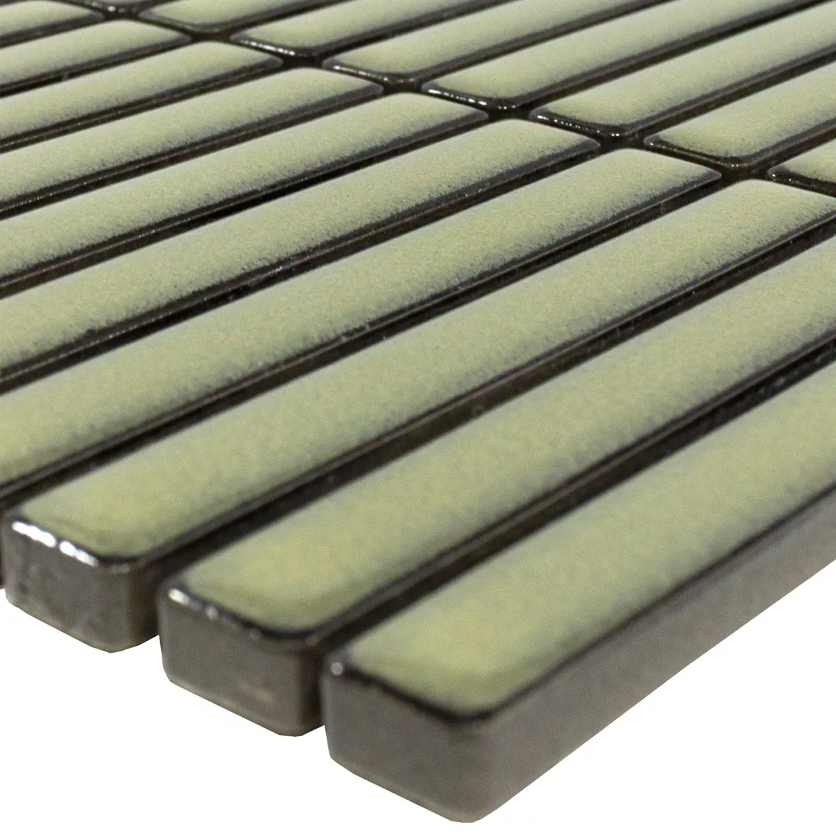 Tiglă De Mozaic Wallachia Verde Strălucitor 12x92x8 mm