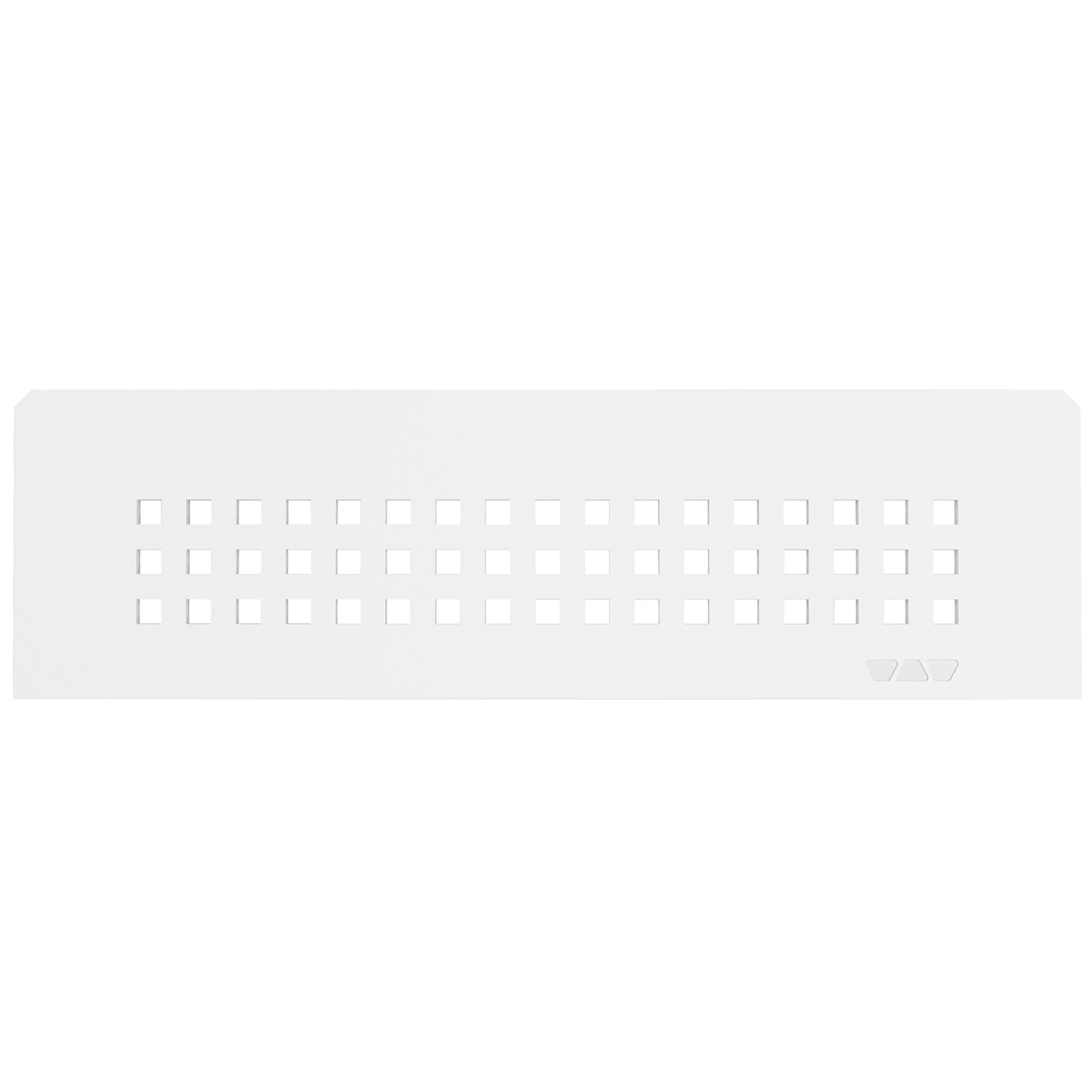 Raft de perete nișă Schlüter dreptunghiular 30x8.7cm pătrat alb
