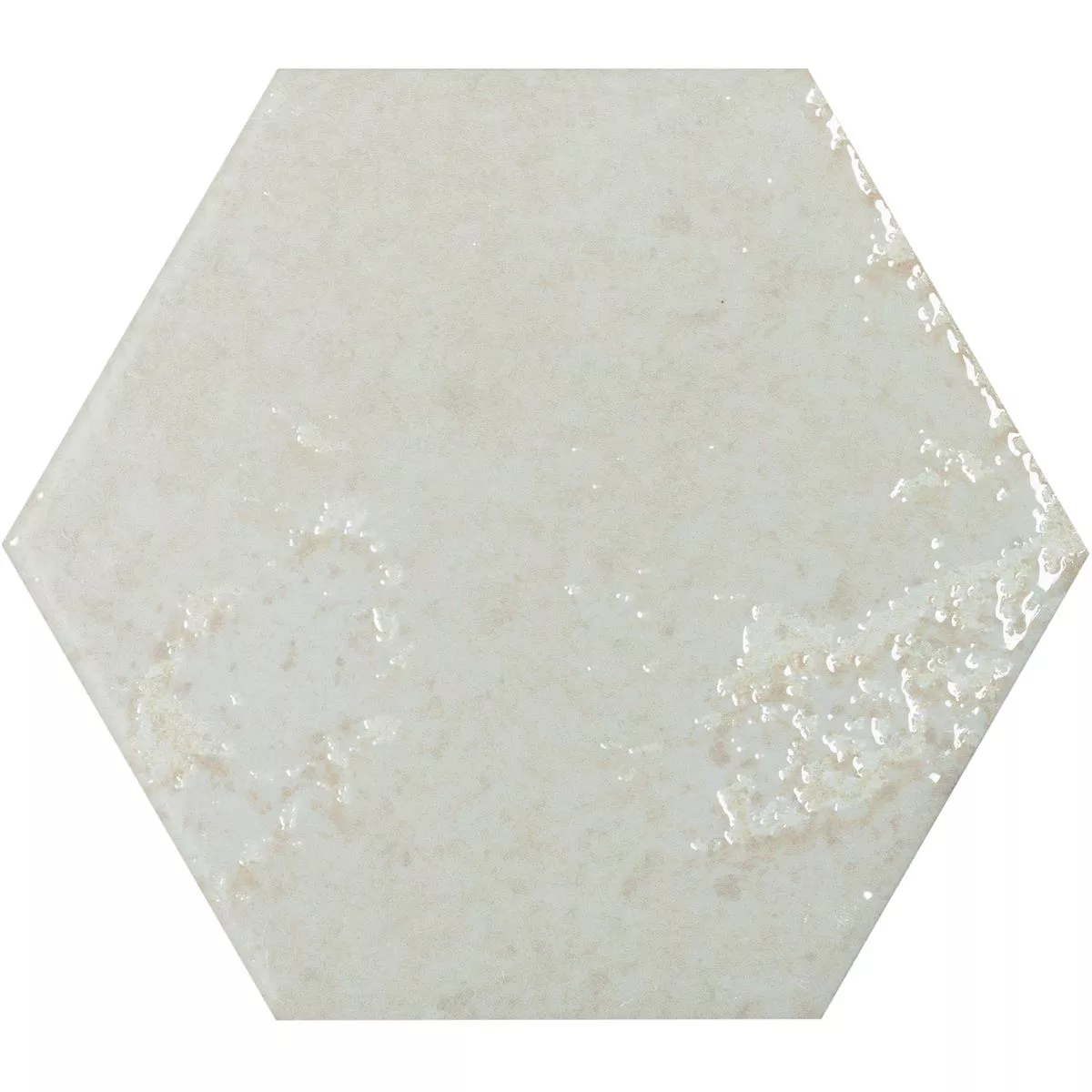 Plăci Ceramice Pentru Pereti Lara Strălucitor Ondulat 13x15cm Hexagon Alb Plăci Ceramice Pentru Pereti Lara Strălucitor Ondulat 13x15cm Hexagon Alb