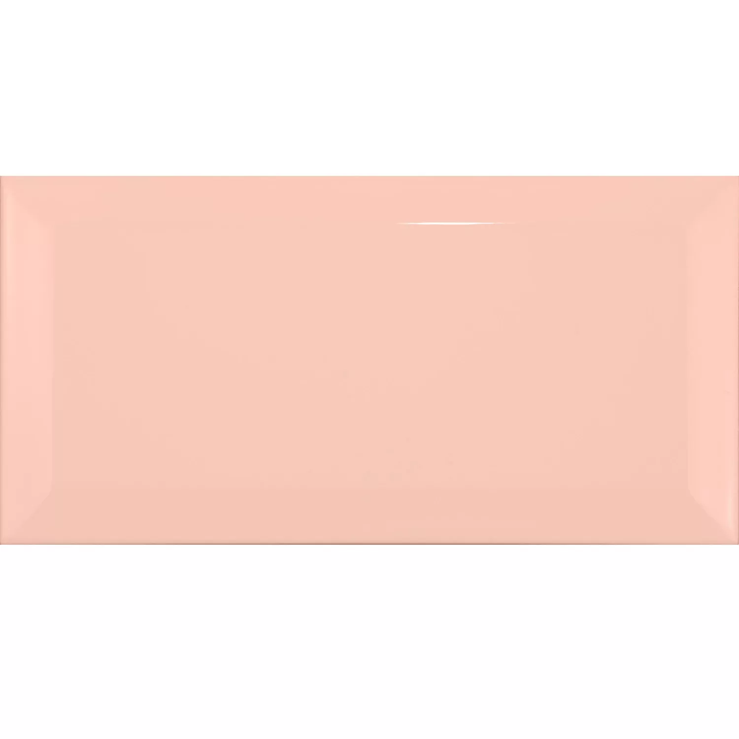 Tigla de metrou Portocale Strălucitor 7,5x15 cm Fațetă Pitcox Salmon