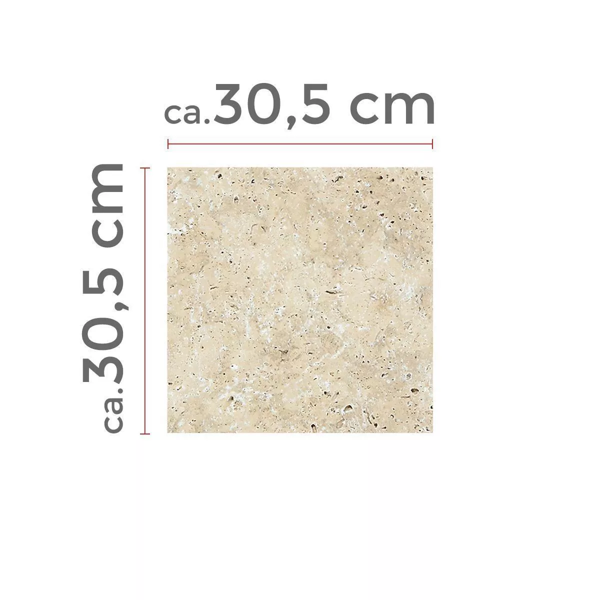 Model Placi De Piatra Naturala Travertin Barga Bej 40,6x61cm