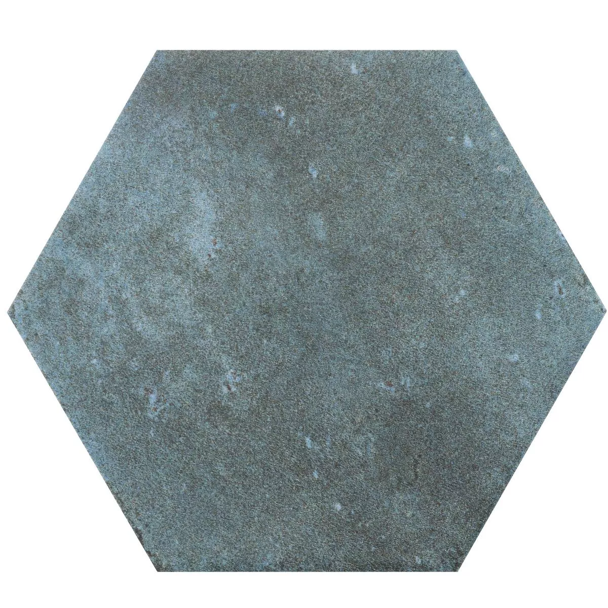 Model din Gresie Arosa Înghețată Hexagon Albastru Pacific 17,3x15cm