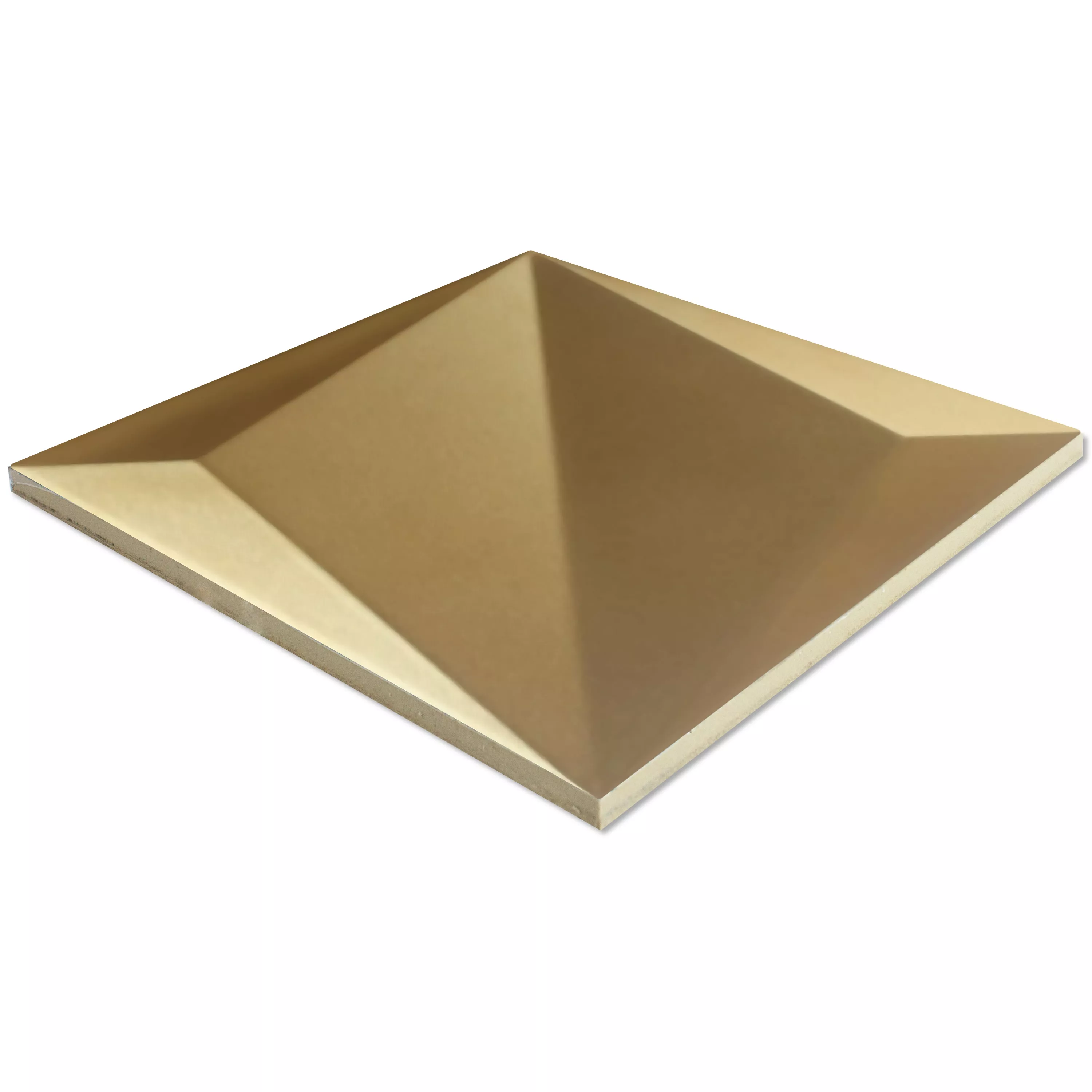 Plăci Ceramice Pentru Pereti Skyline 3D Origami Înghețată Aur