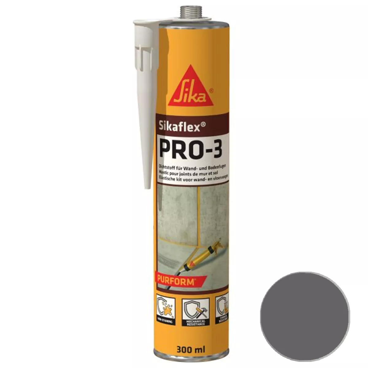 Sigilant pentru rosturi Sikaflex Pro-3 Purform beton gri 300 ml