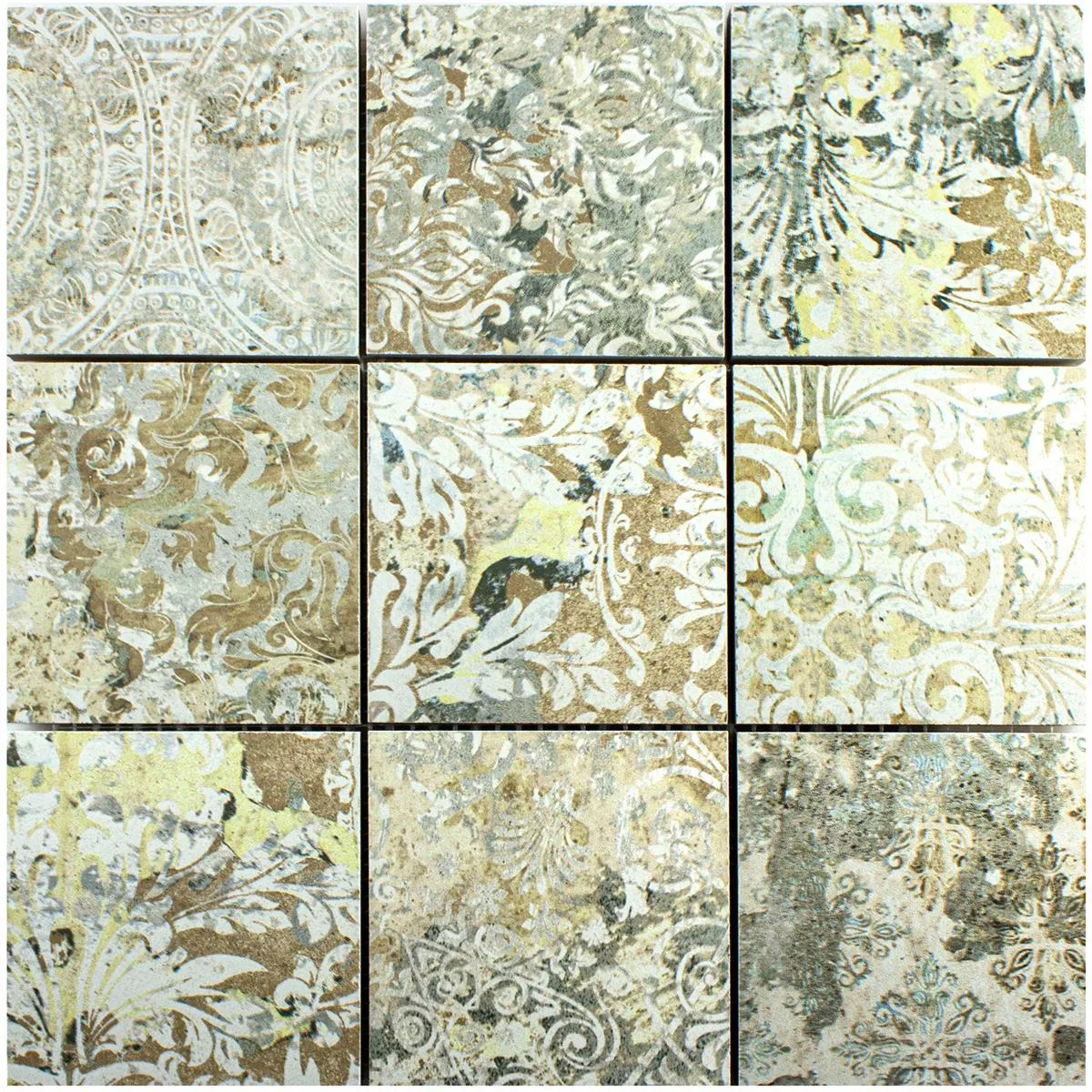 Mozaic Ceramic Gresie Bellona Efect Viu Colorate 95x95mm