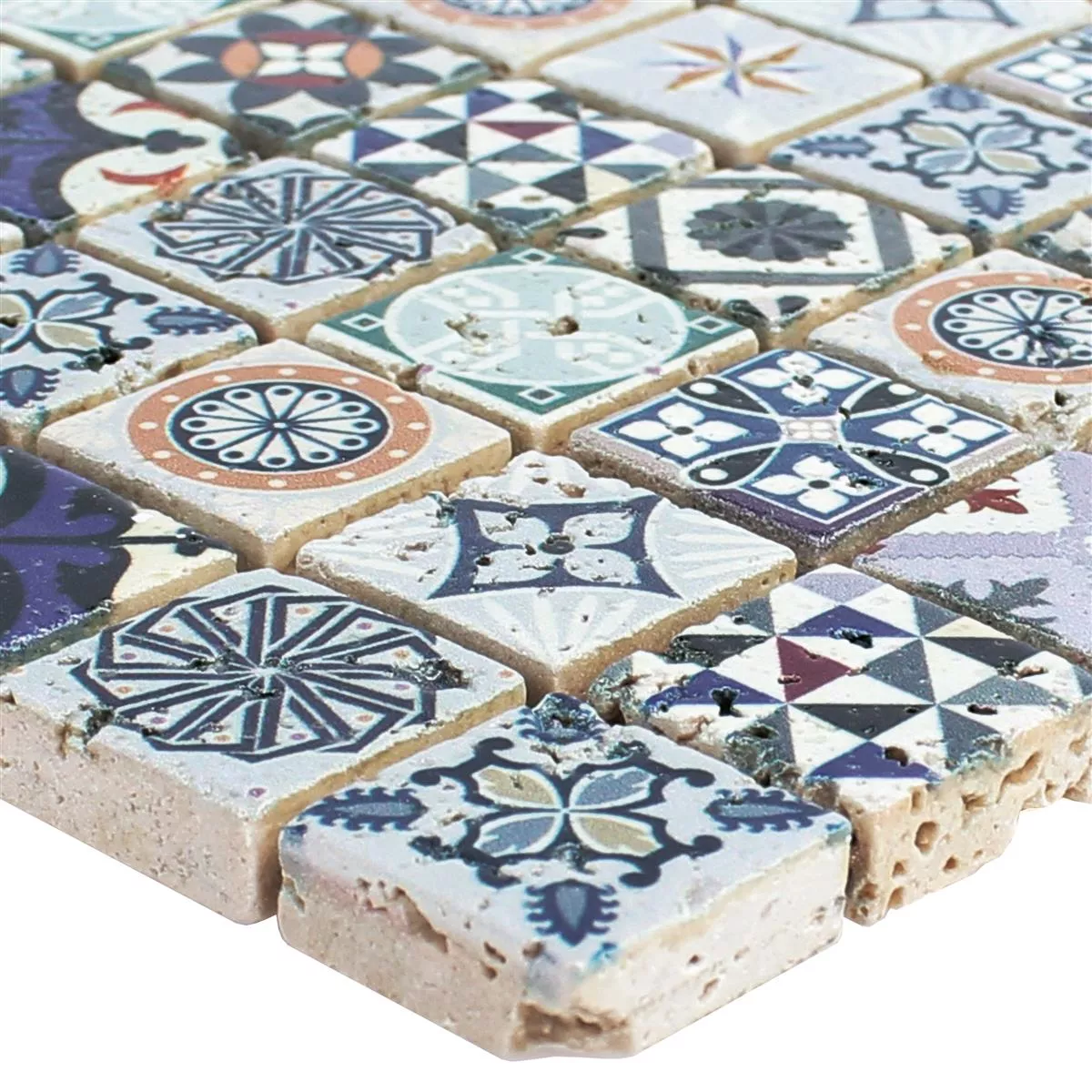 Mozaic Din Piatra Naturala Gresie Iraklion Colorat