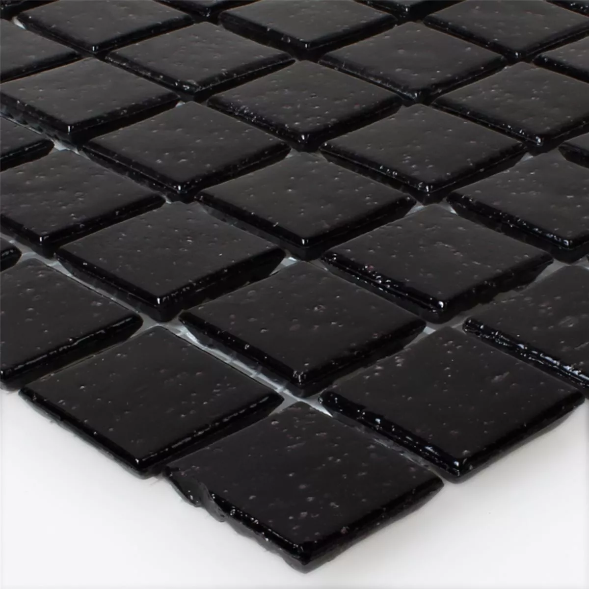 Mozaic De Sticlă Gresie Negru Uni 20x20x4mm Mozaic De Sticlă Gresie Negru Uni 20x20x4mm