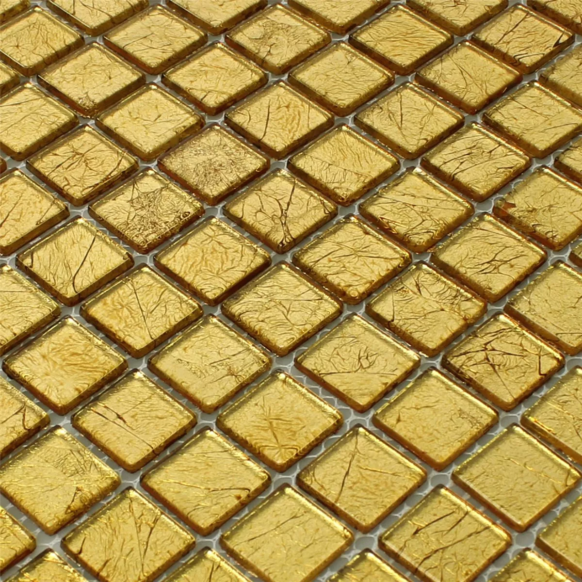 Mozaic De Sticlă Gresie Cristal Aur Structurat