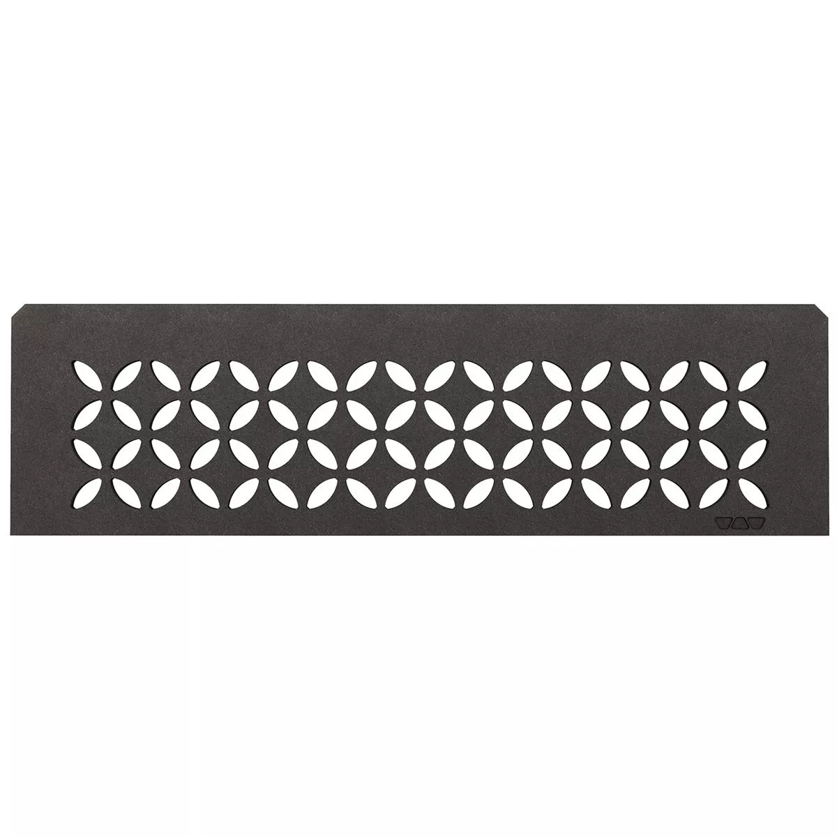 Raft de perete nișă Schlüter dreptunghiular 30x8.7cm floral antracit