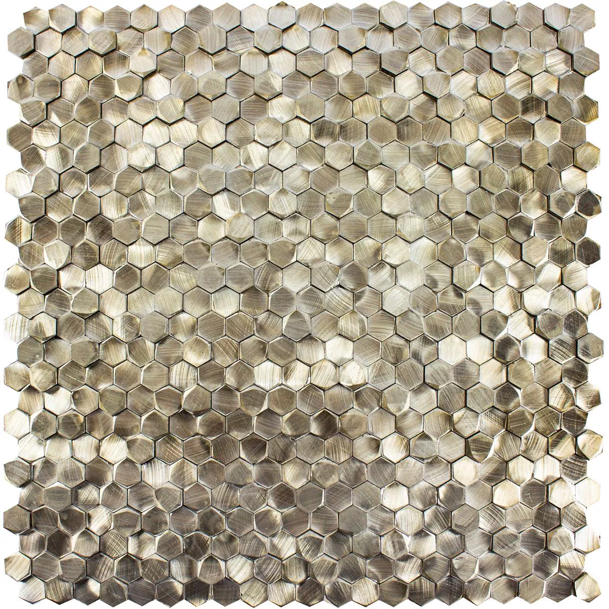 Aluminiu Metal Plăci De Mozaic McAllen Aur