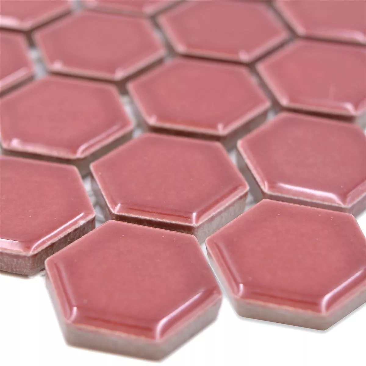Mozaic Ceramic Salomon Hexagon Bordeaux Roșu H23 Mozaic Ceramic Salomon Hexagon Bordeaux Roșu H23