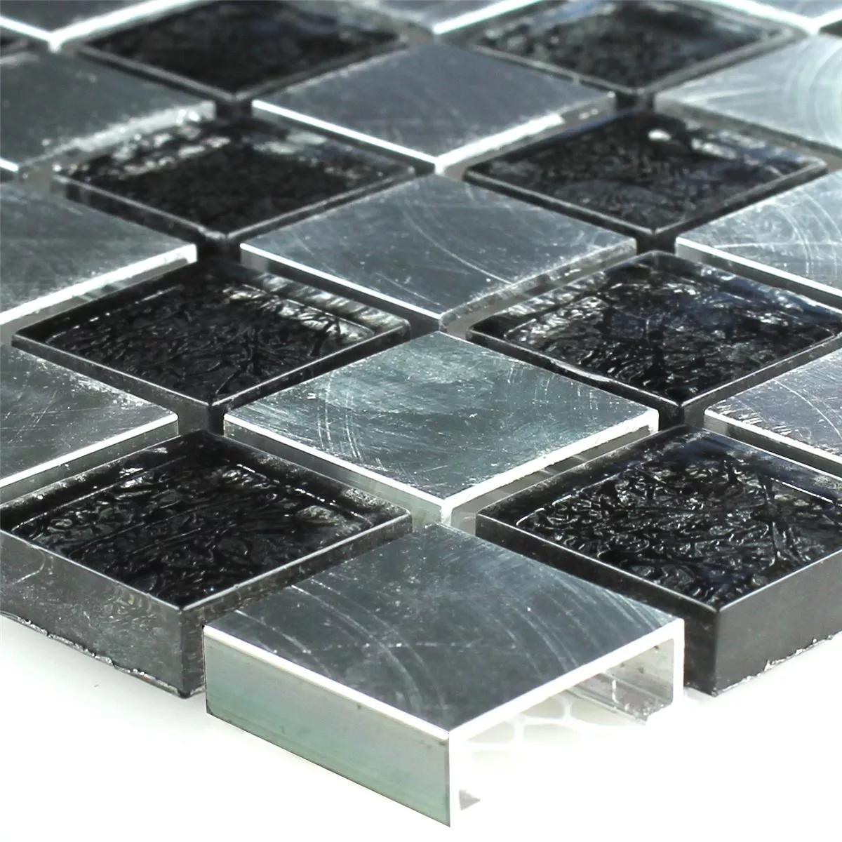 Plăci De Mozaic Sticlă Metal Tablă De Șah 25x25x8mm