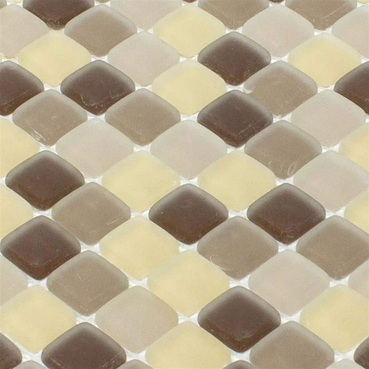 Mozaic De Sticlă Gresie Ponterio Frosted Maro Mix