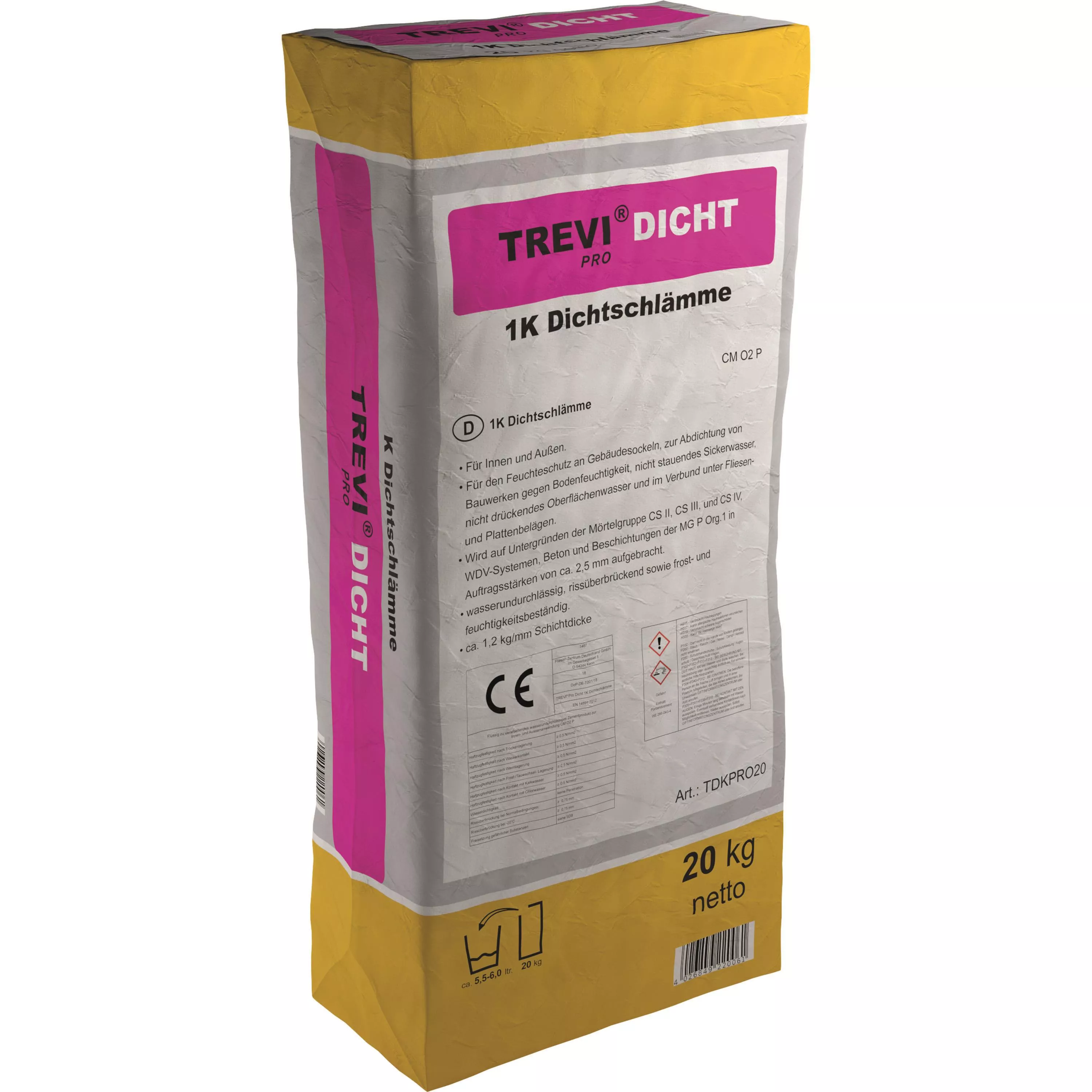Trevi Pro Dicht 1K pasta de etanșare gri (20KG)