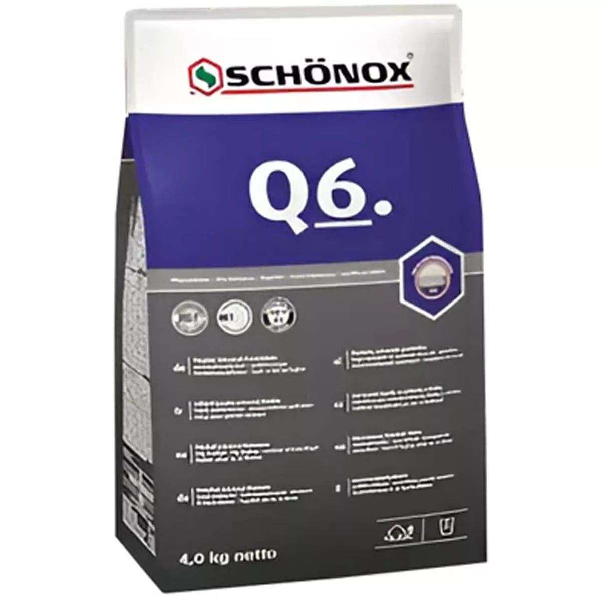 Adeziv pentru plăci Schönox Q6 adeziv universal pudră 4 kg Adeziv pentru plăci Schönox Q6 adeziv universal pudră 4 kg