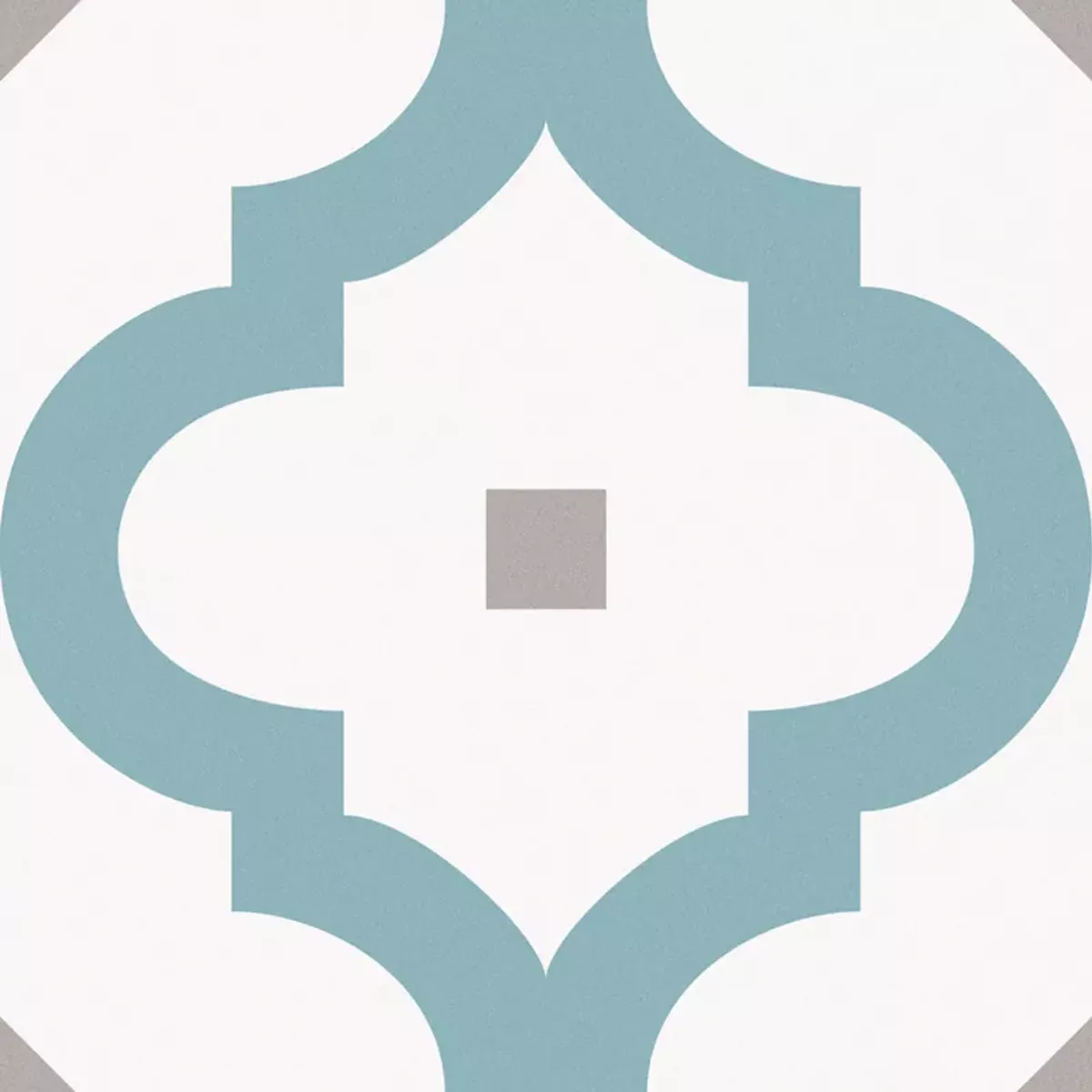 Atlantica Medeo Albastru Alb Gri 25x25 cm